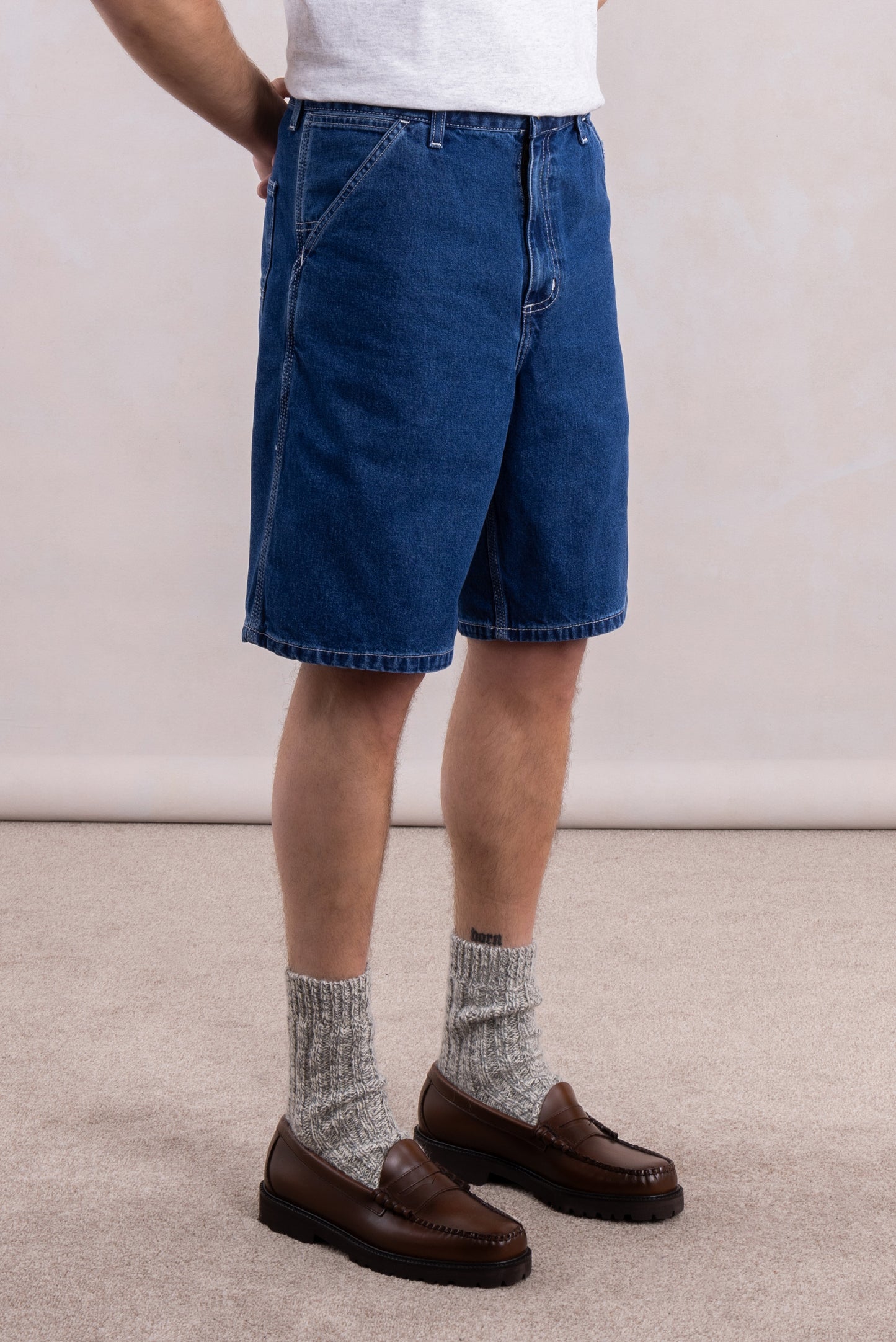 Simple Short - Denim stone washed