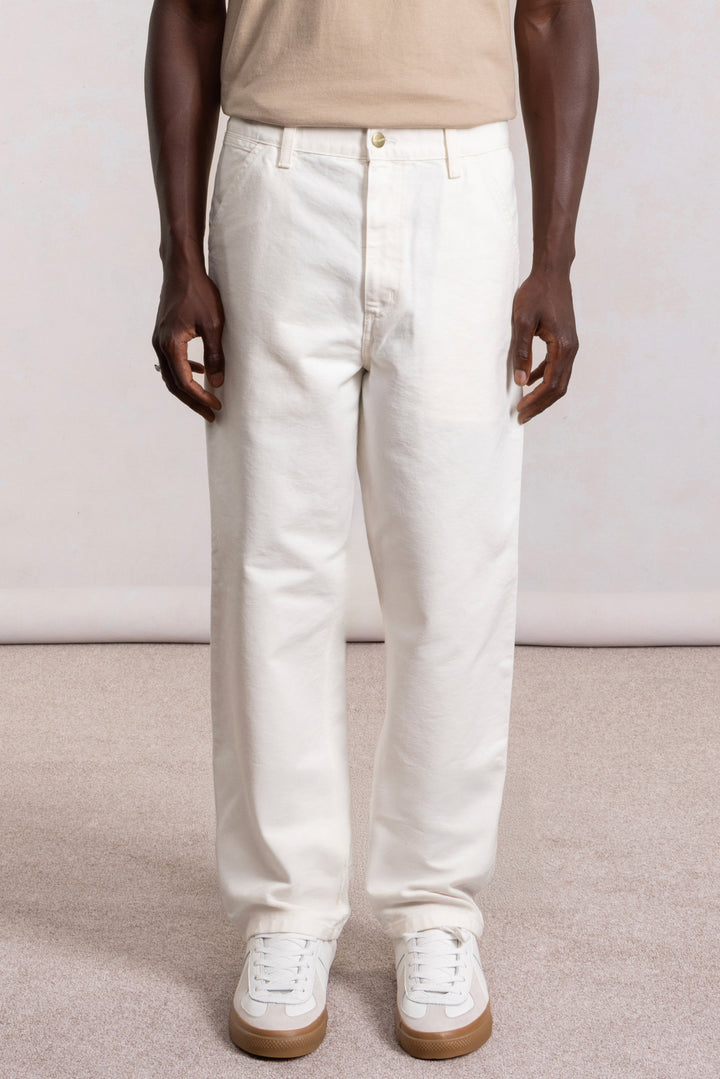 Single Knee Pant - Dearborn Canvas  Off-White