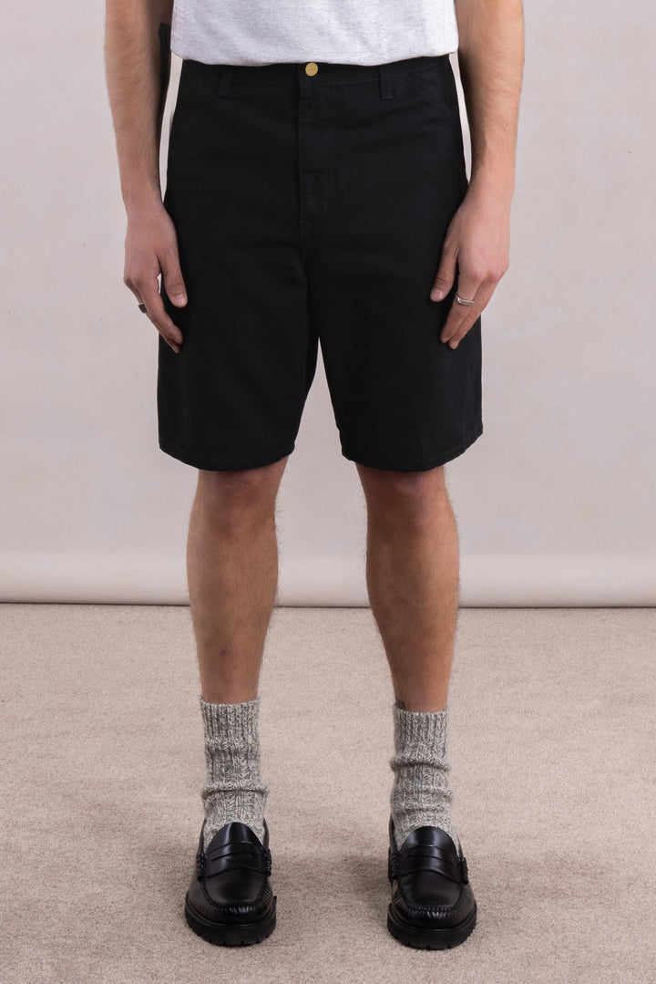 Single Knee Short - Dearborn Canvas Zwart