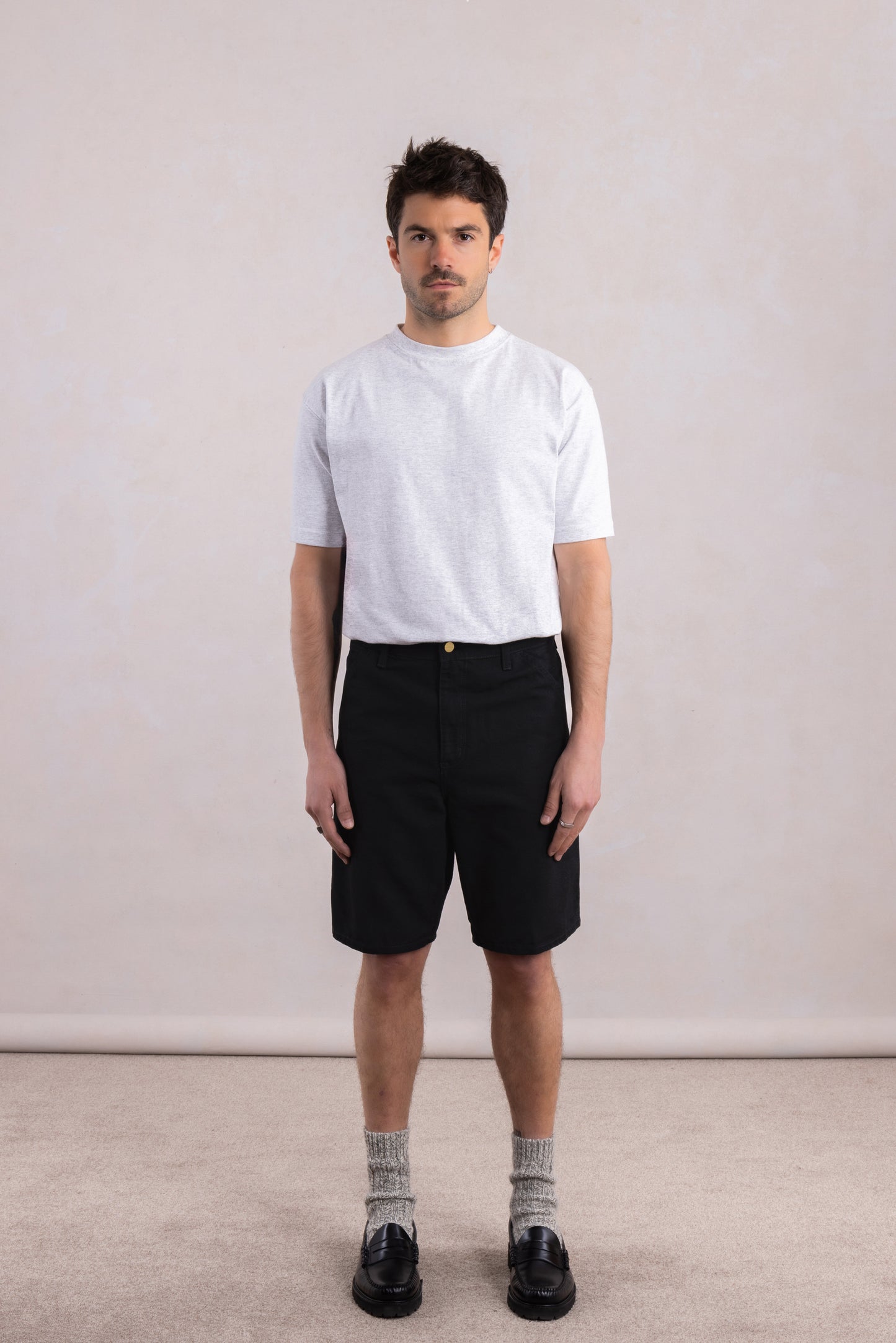 Single Knee Short - Dearborn Canvas Noir