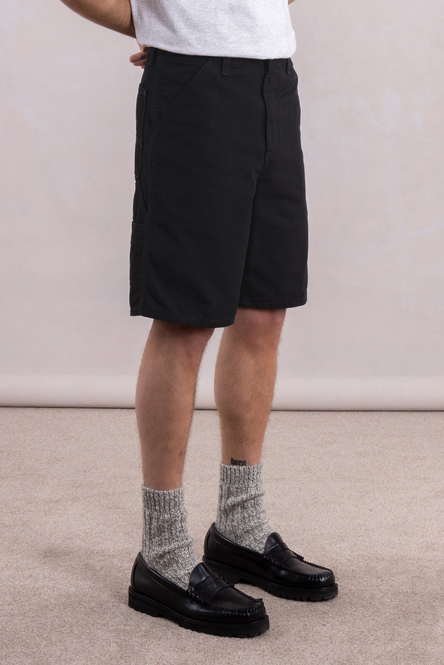 Single Knee Short - Dearborn Canvas Noir