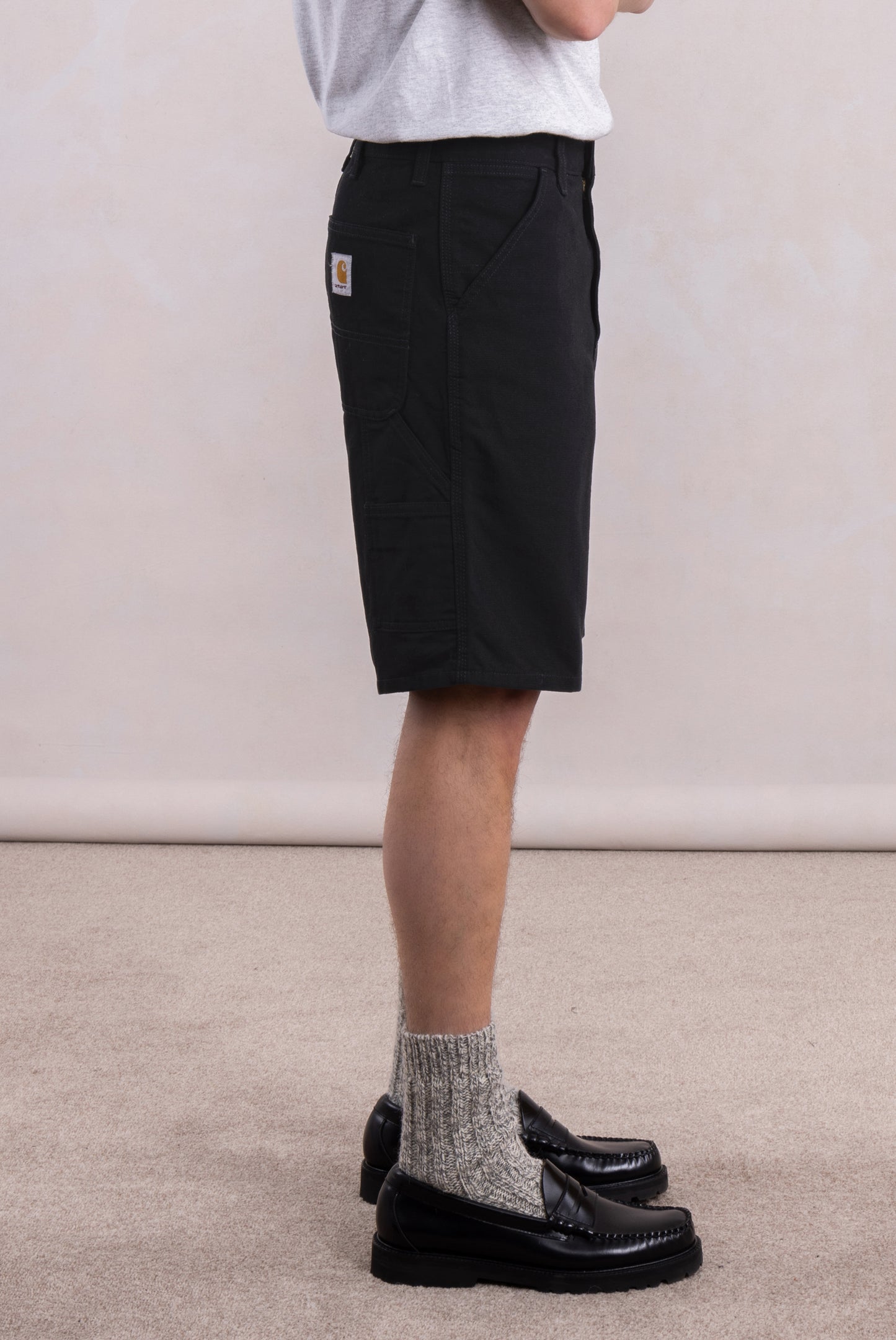 Single Knee Short - Dearborn Canvas Noir