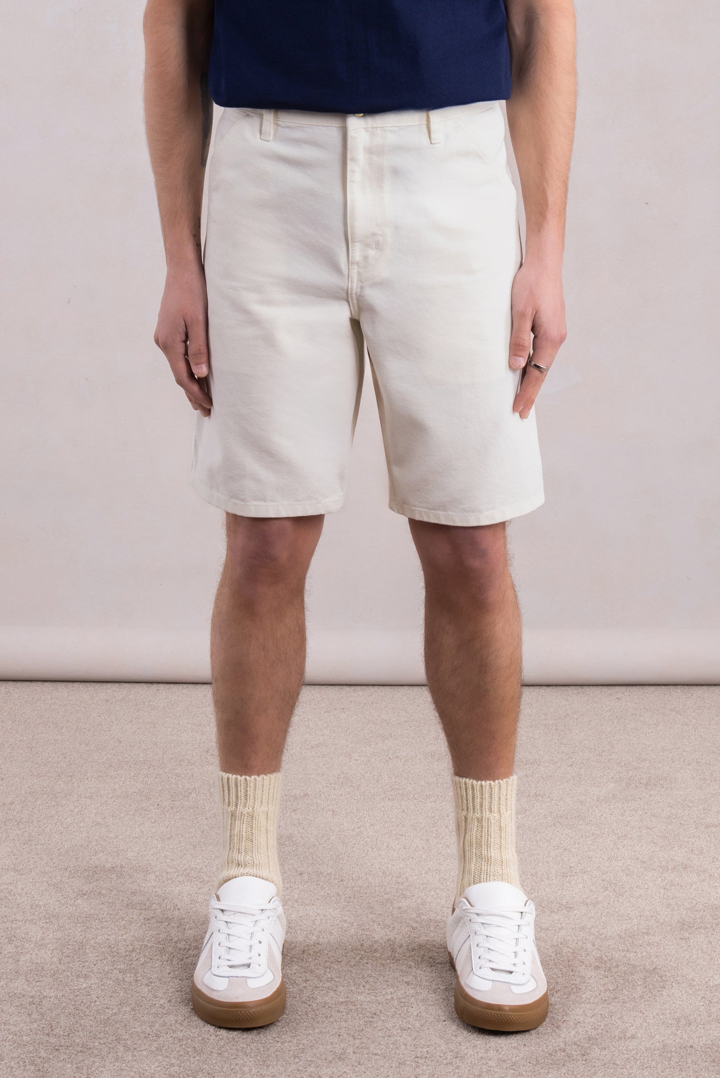 Single Knee Short - Dearborn Canvas Ecru