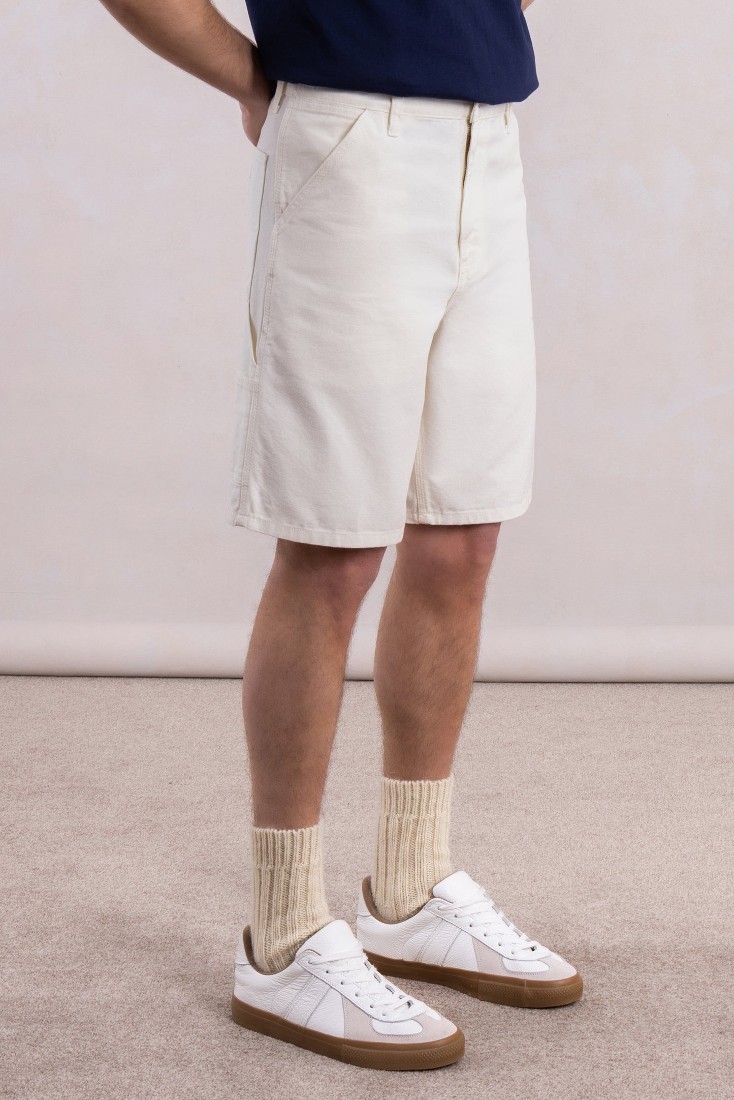 Single Knee Short - Dearborn Canvas Ecru
