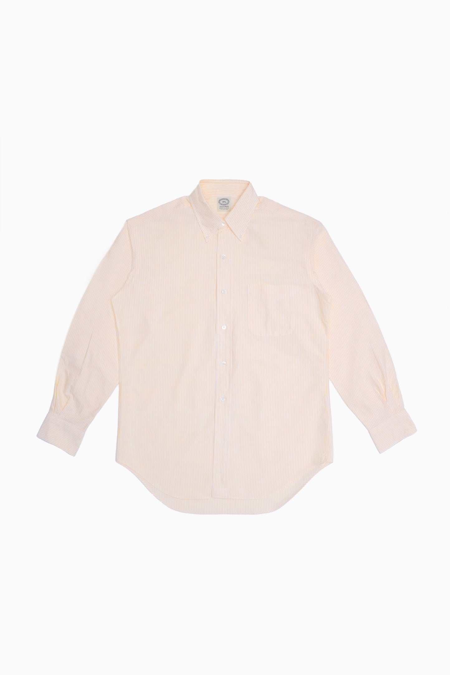 'Vintage Ivy' Shirt in yellow striped oxford