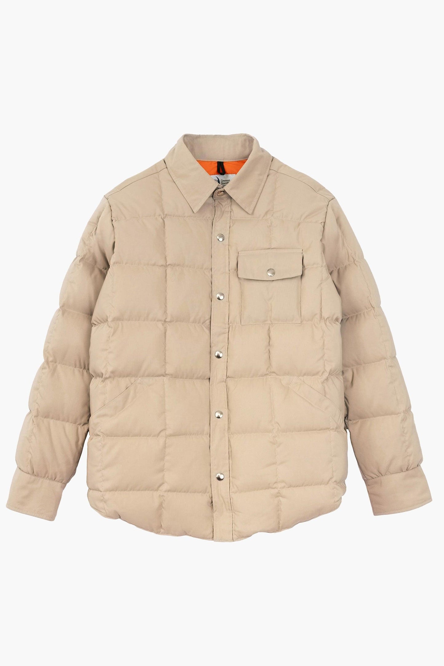 Doudoune surchemise - Beige/Orange