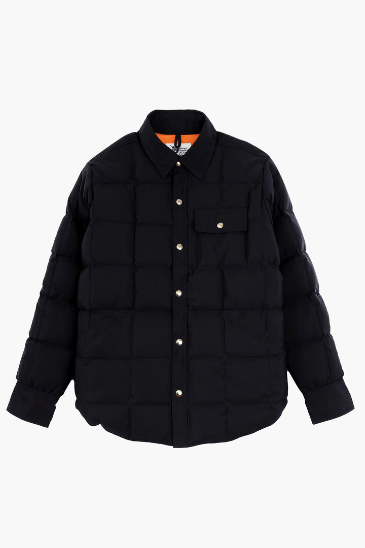 Overshirt donsjack - Zwart/Oranje