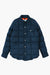 Overshirt donsjack - marineblauw/oranje