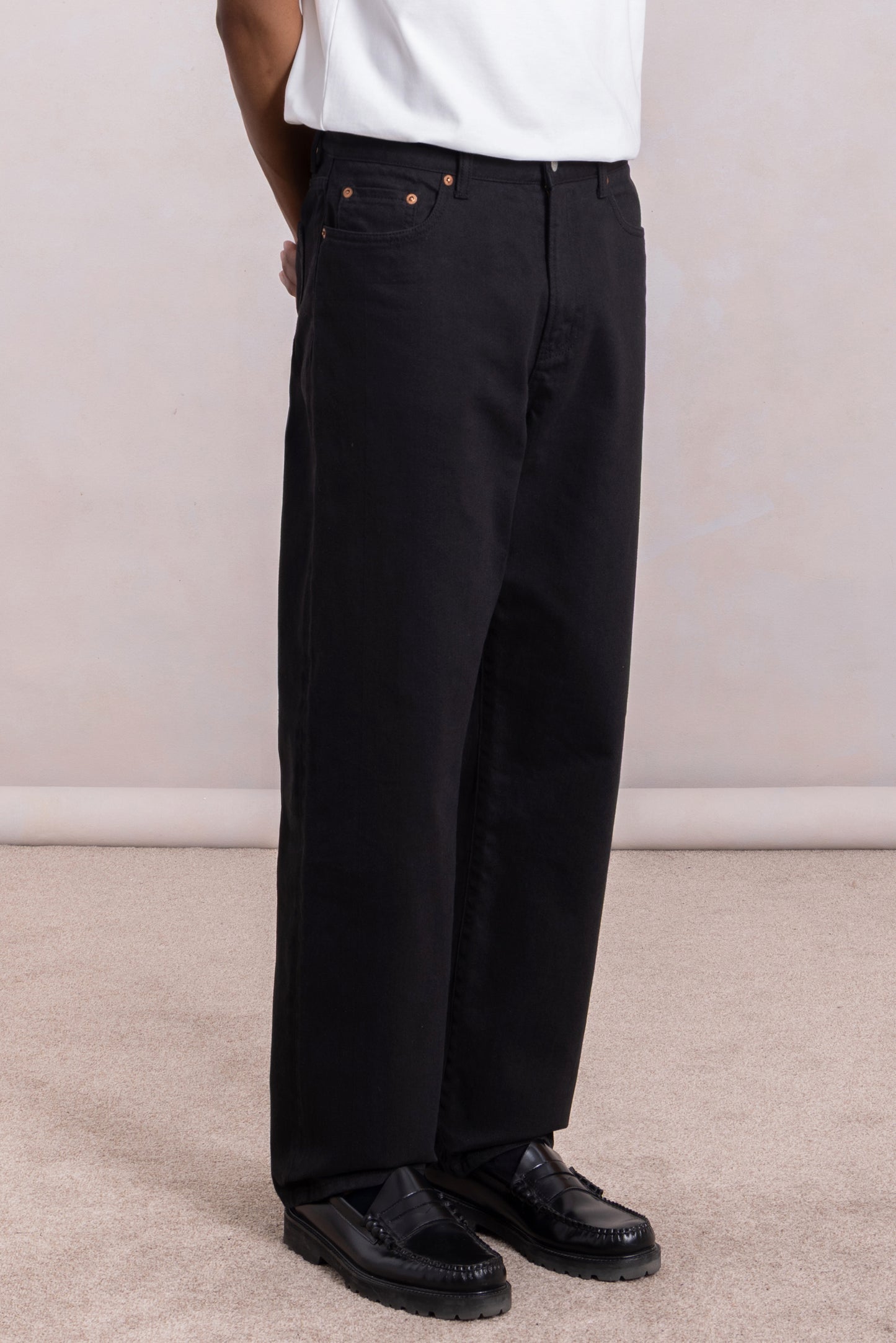 Jean 'Pioneer Pants' - Denim Selvedge Black