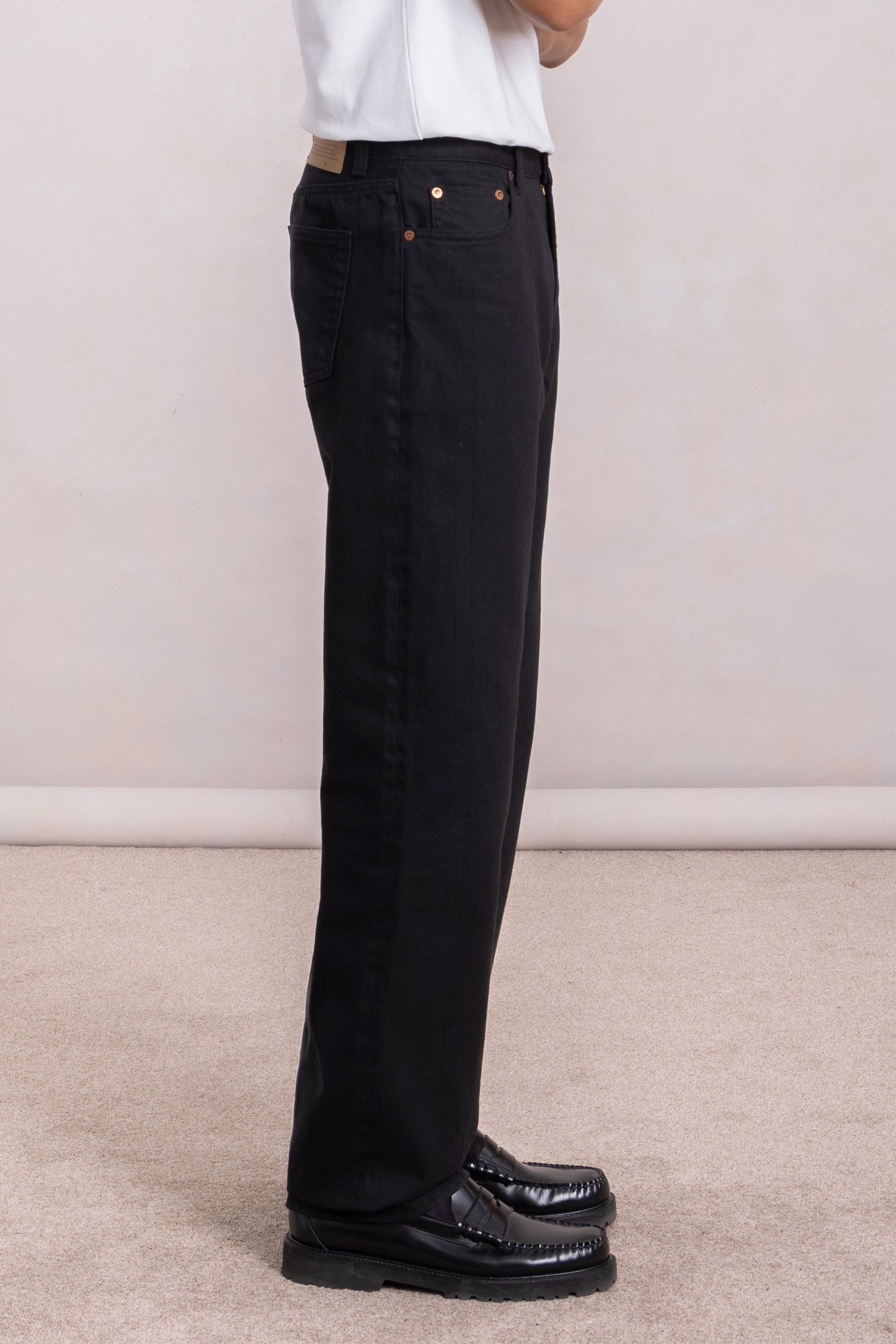 Jean 'Pioneer Pants' - Denim Selvedge Black