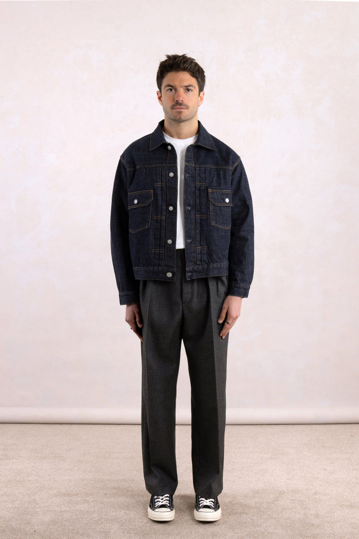 Type II Trucker Jacket 'Pioneer Jacket' - Raw Selvedge Denim