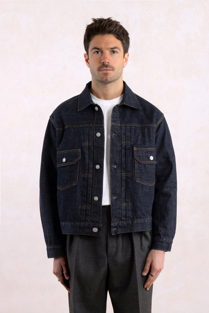 Type II Trucker Jacket 'Pioneer Jacket' - Raw Selvedge Denim