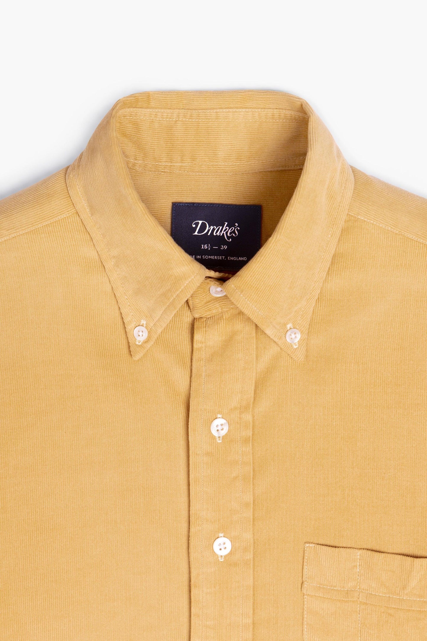 Corduroy overhemd - Geel