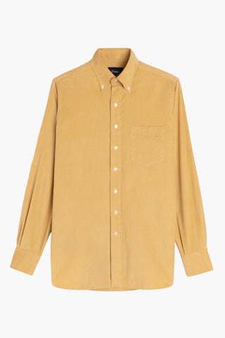 Chemise en velours côtelé - Jaune