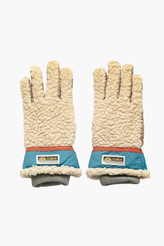 Gants en laine bouclée - Beige