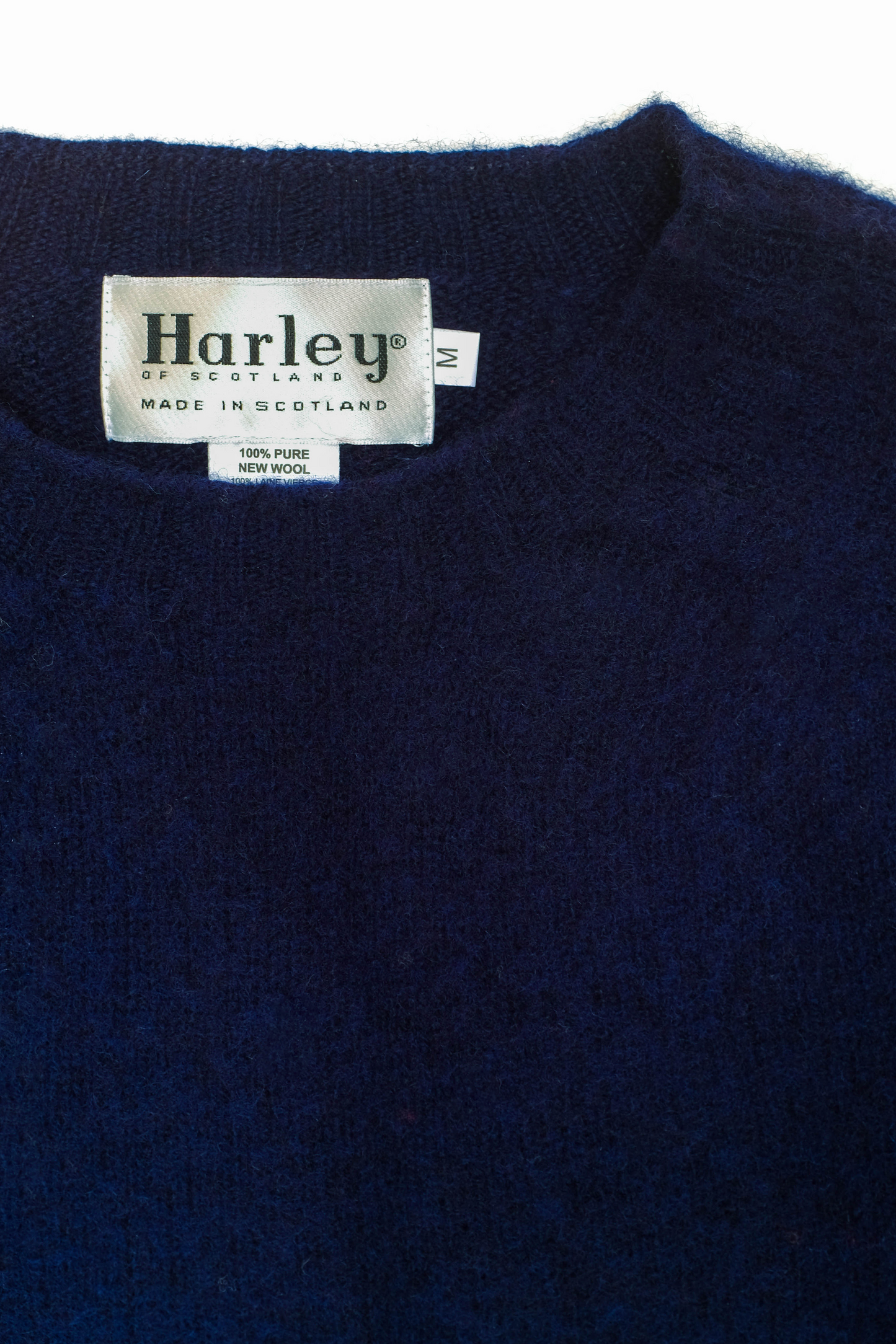 Pull Shaggy Dog en laine bleu marine