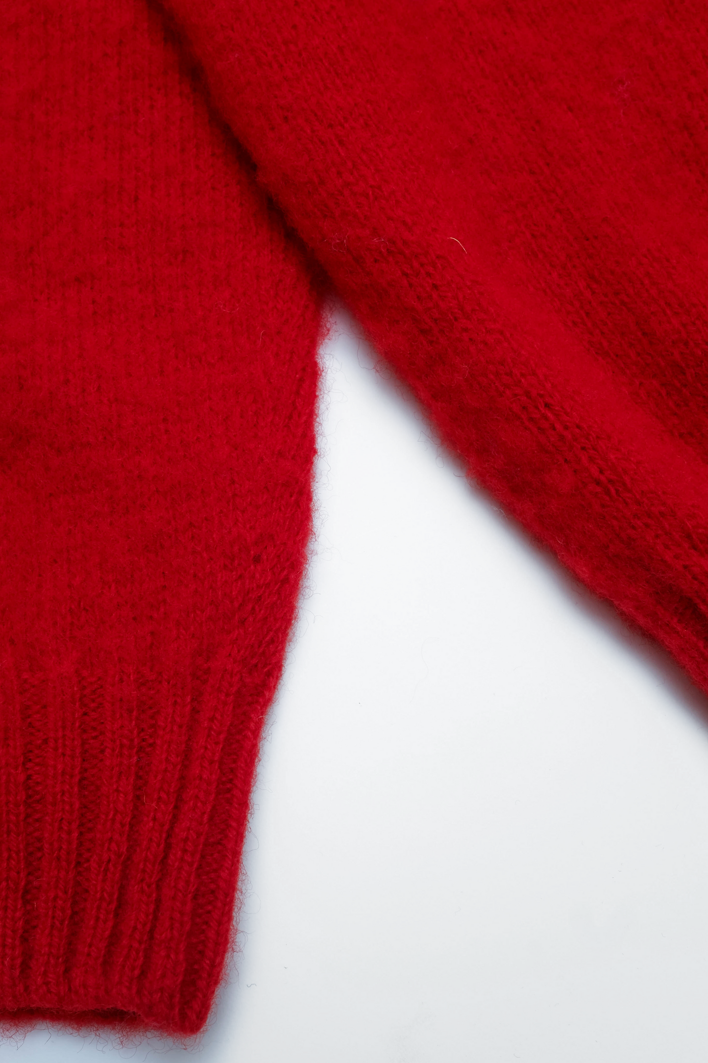 Shaggy Dog sweater in red wool