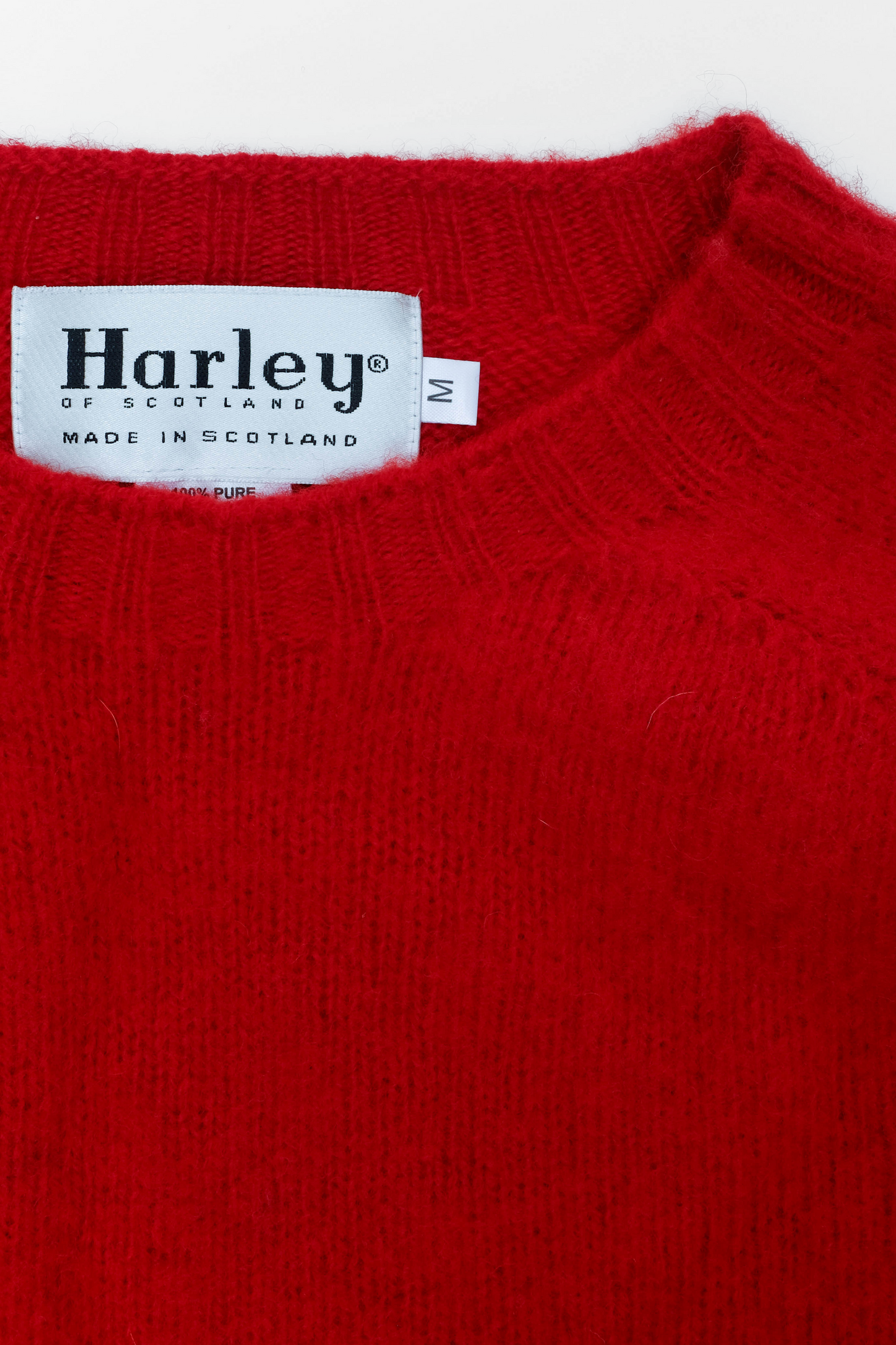 Shaggy Dog sweater in red wool