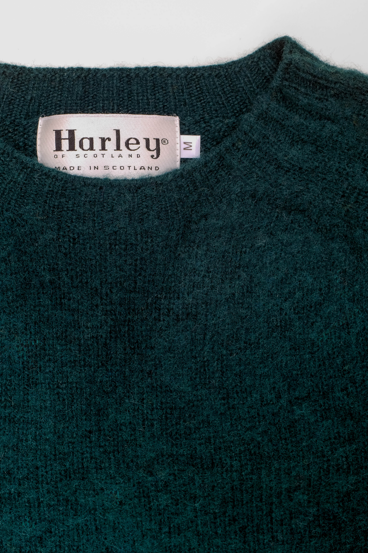 Pull Shaggy Dog en laine vert foncé