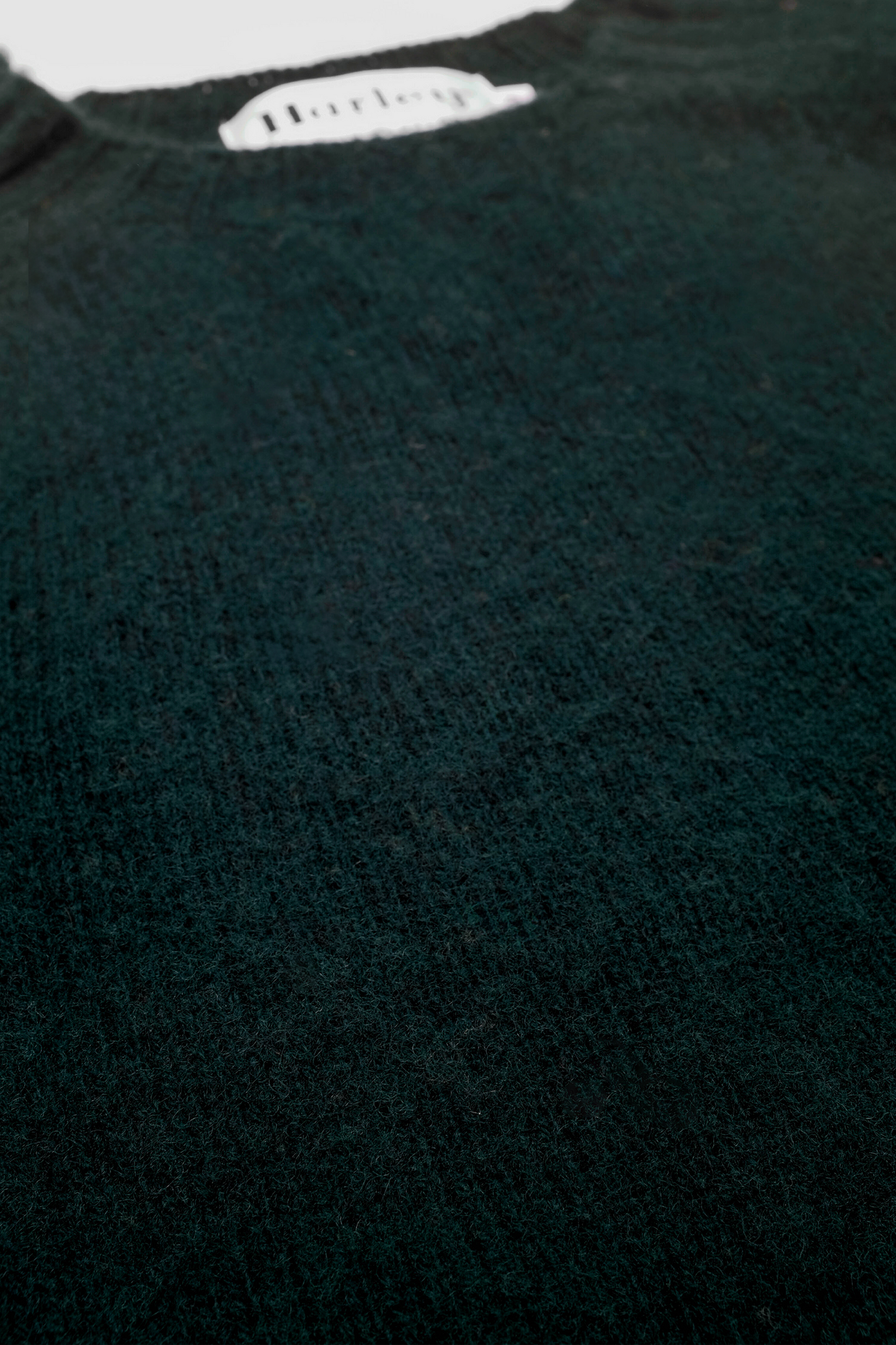 Pull Shaggy Dog en laine vert foncé