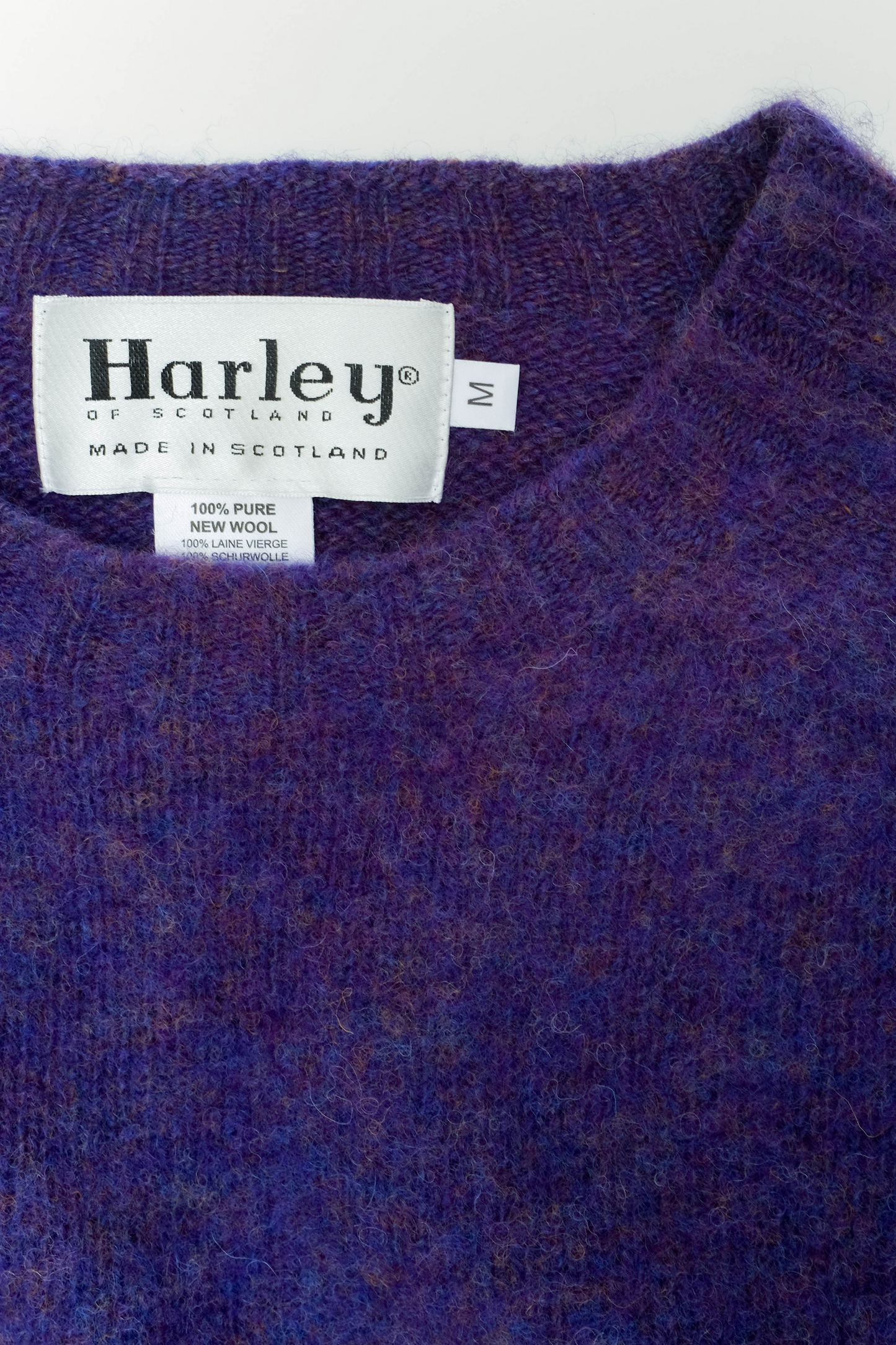 Shaggy Dog sweater in purple wool