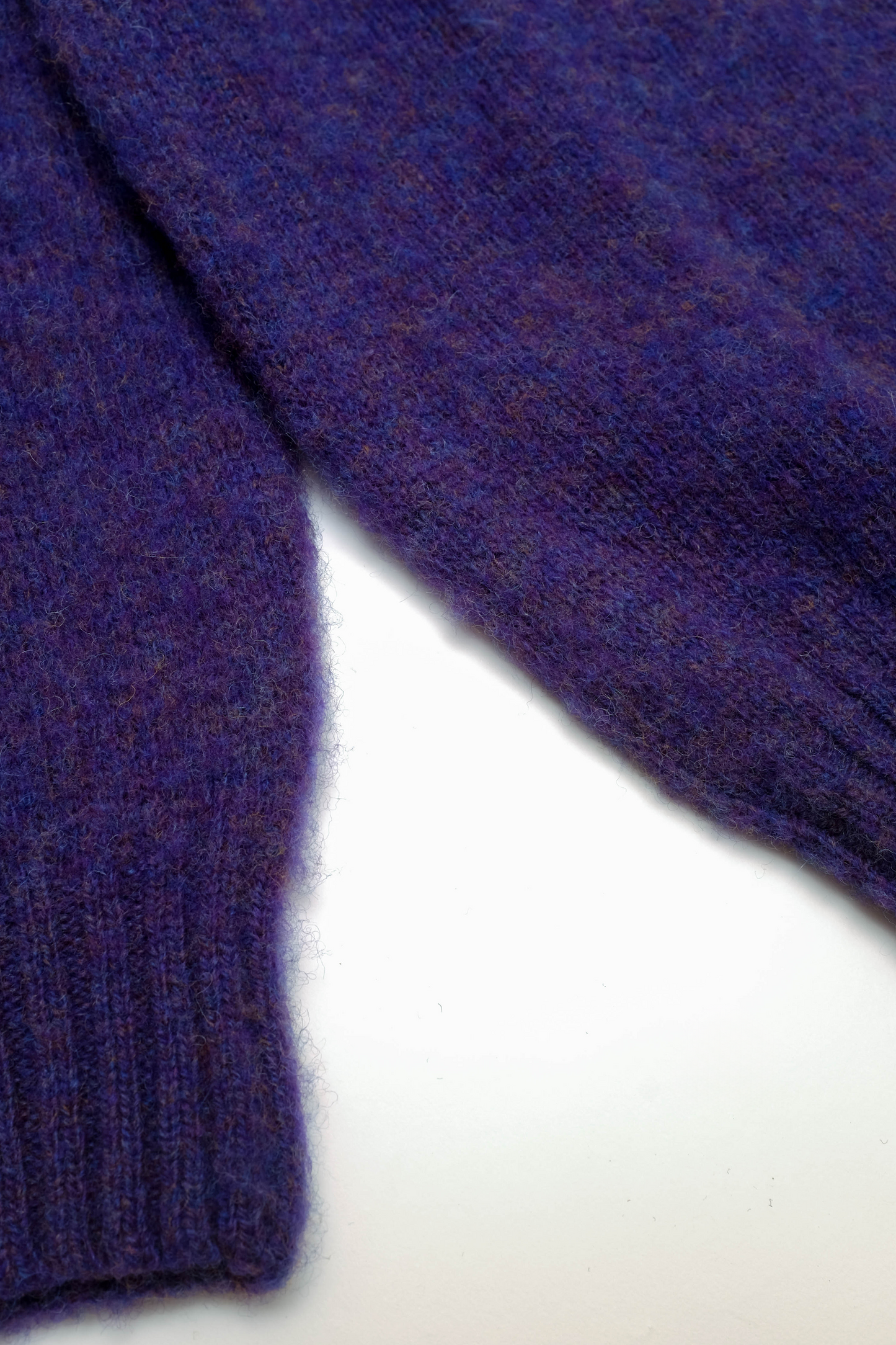 Shaggy Dog sweater in purple wool