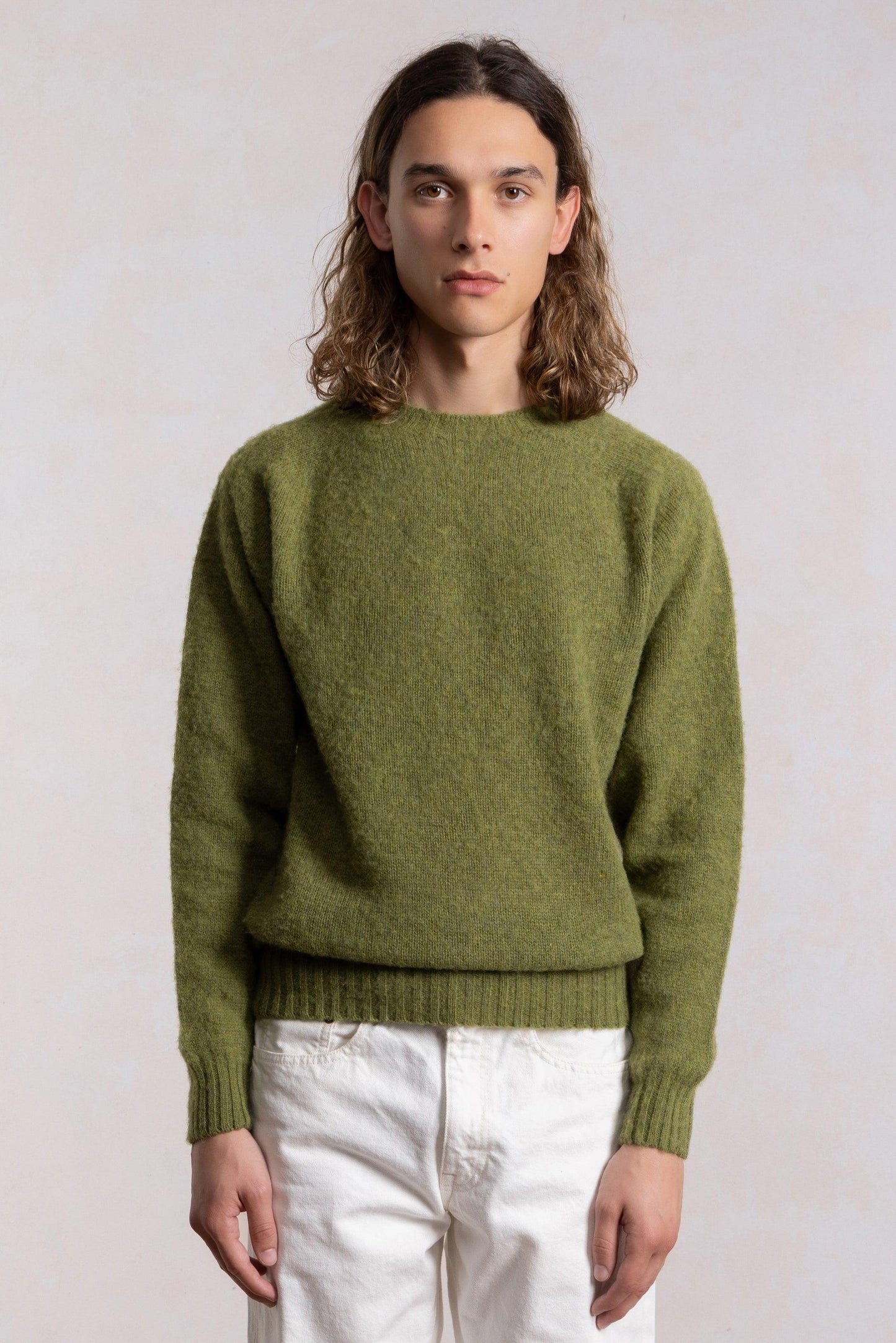 Shaggy Dog Sweater - Olive