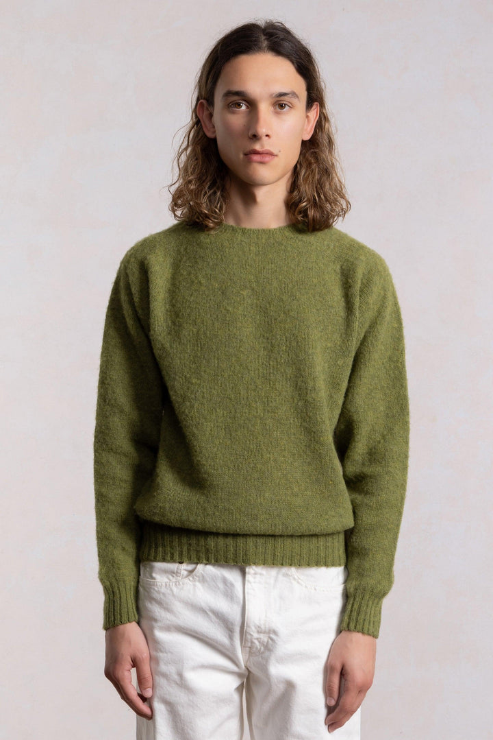 Shaggy Dog Sweater - Olive