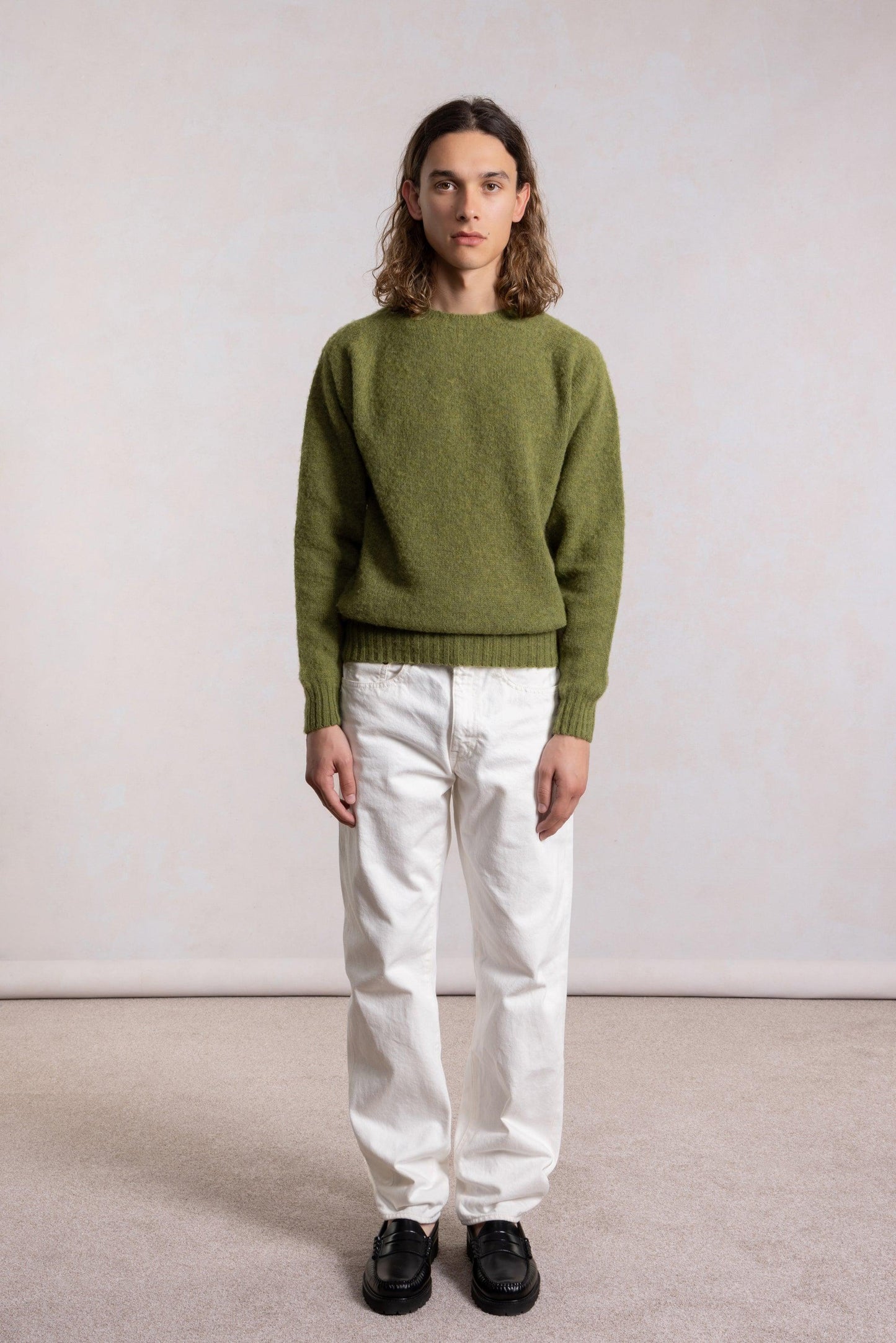 Shaggy Dog Sweater - Olive