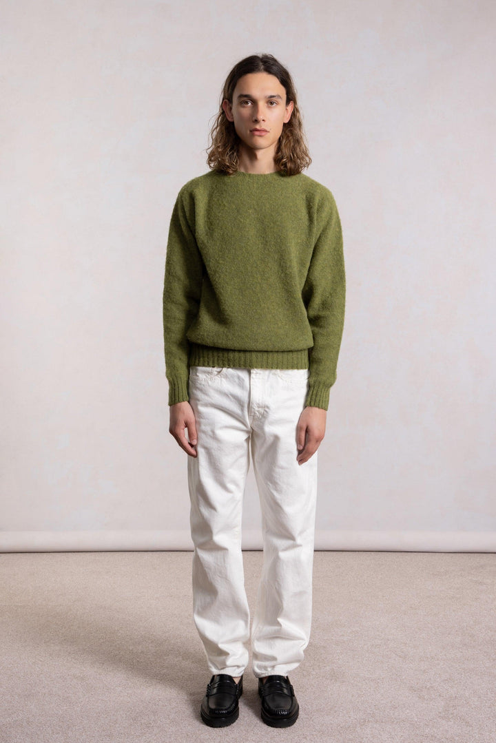 Shaggy Dog Sweater - Olive