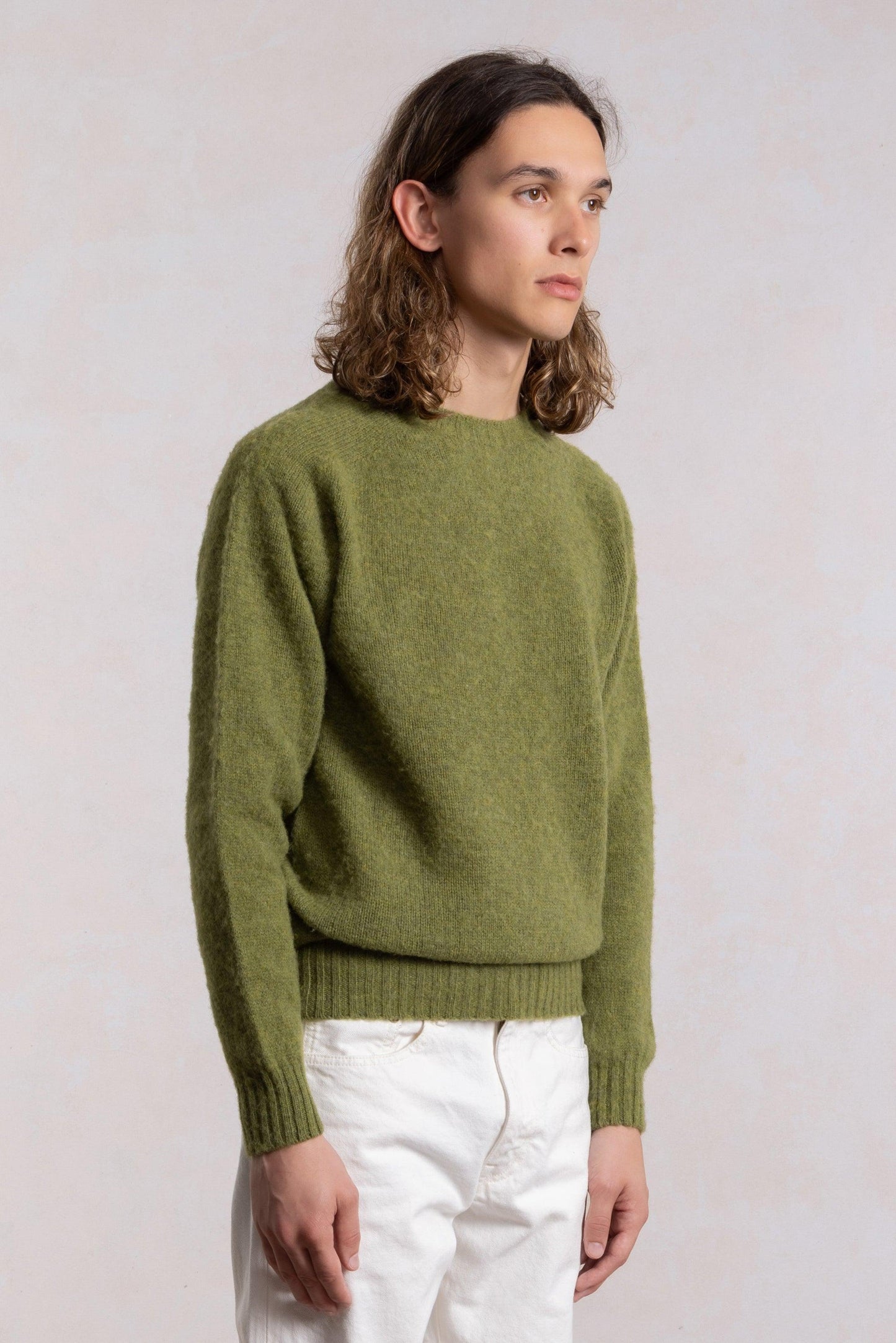 Shaggy Dog Sweater - Olive