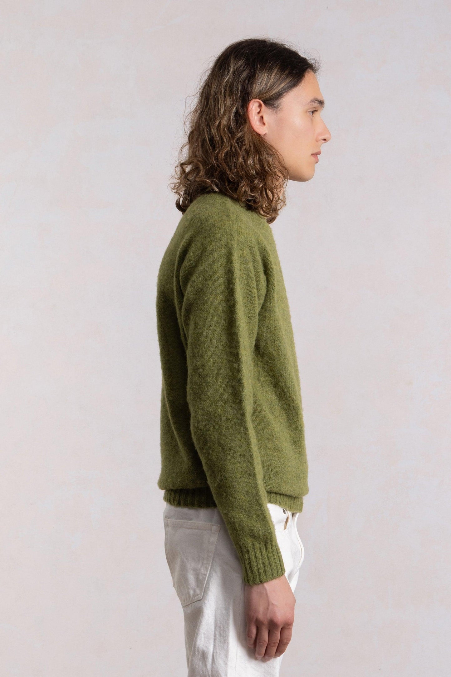 Shaggy Dog Sweater - Olive