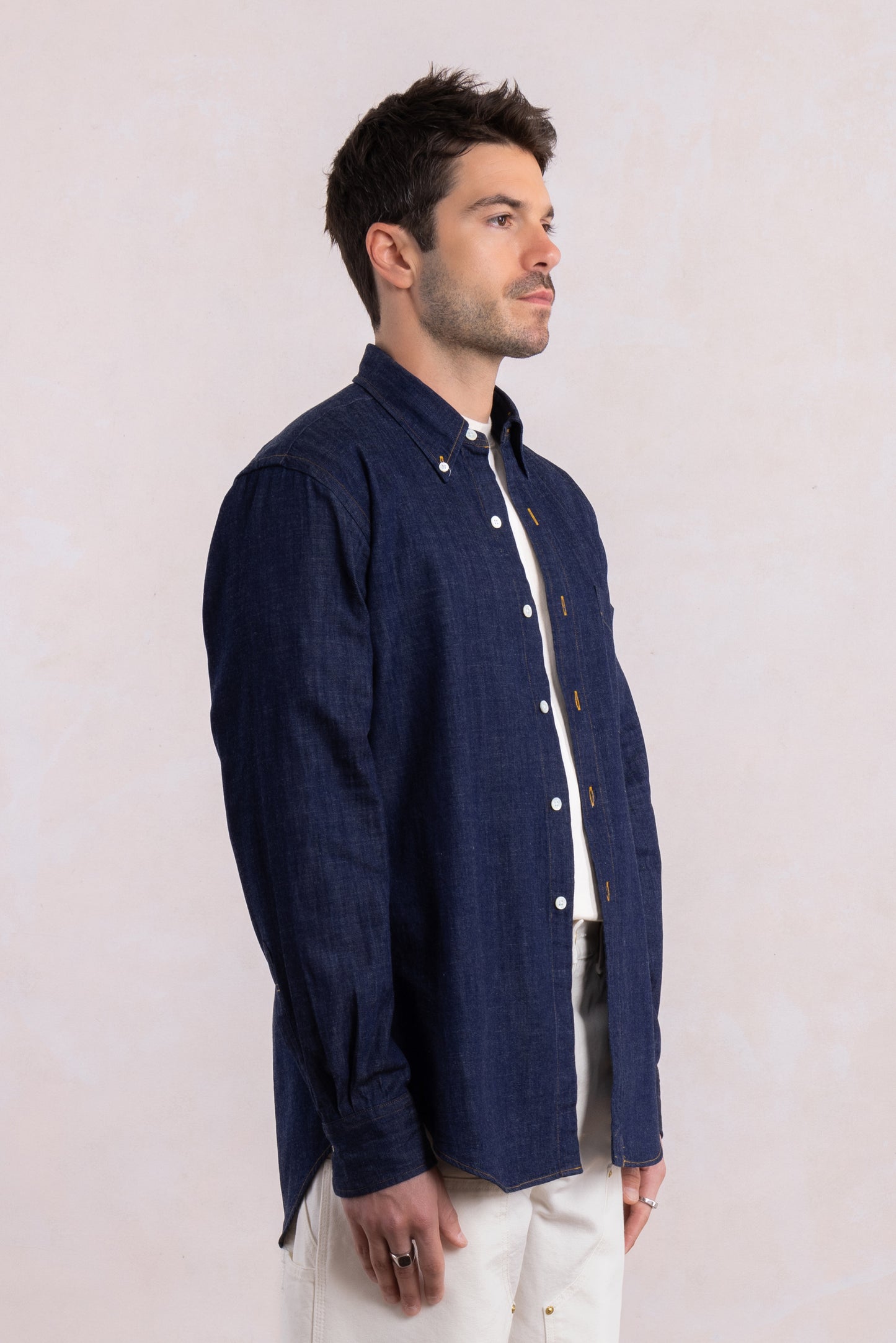 'Vintage Ivy' Shirt - Raw denim