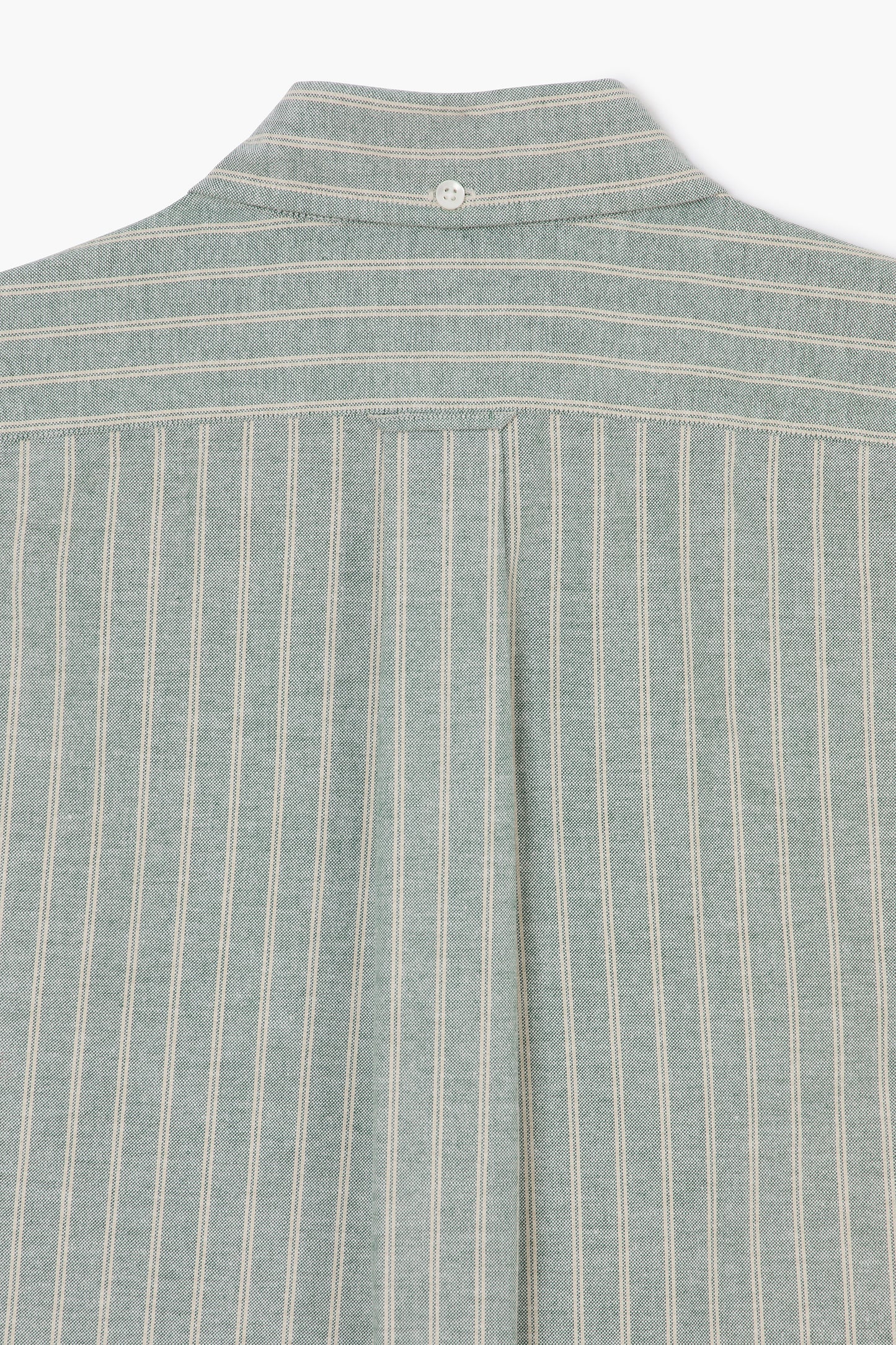 Chemise 'Vintage Ivy' - Oxford Rayé Vert/Écru