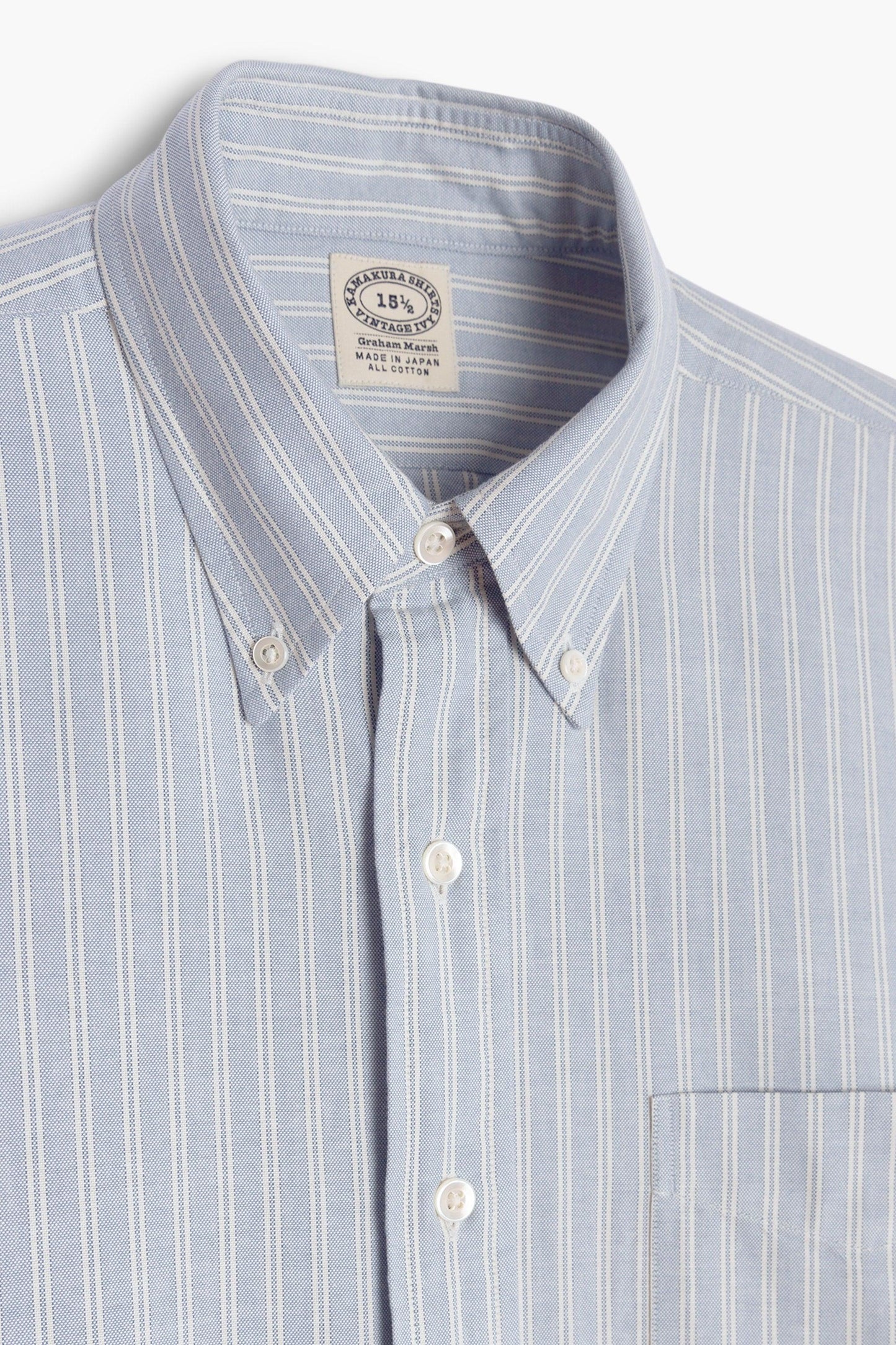 'Vintage Ivy' Shirt - Striped Oxford