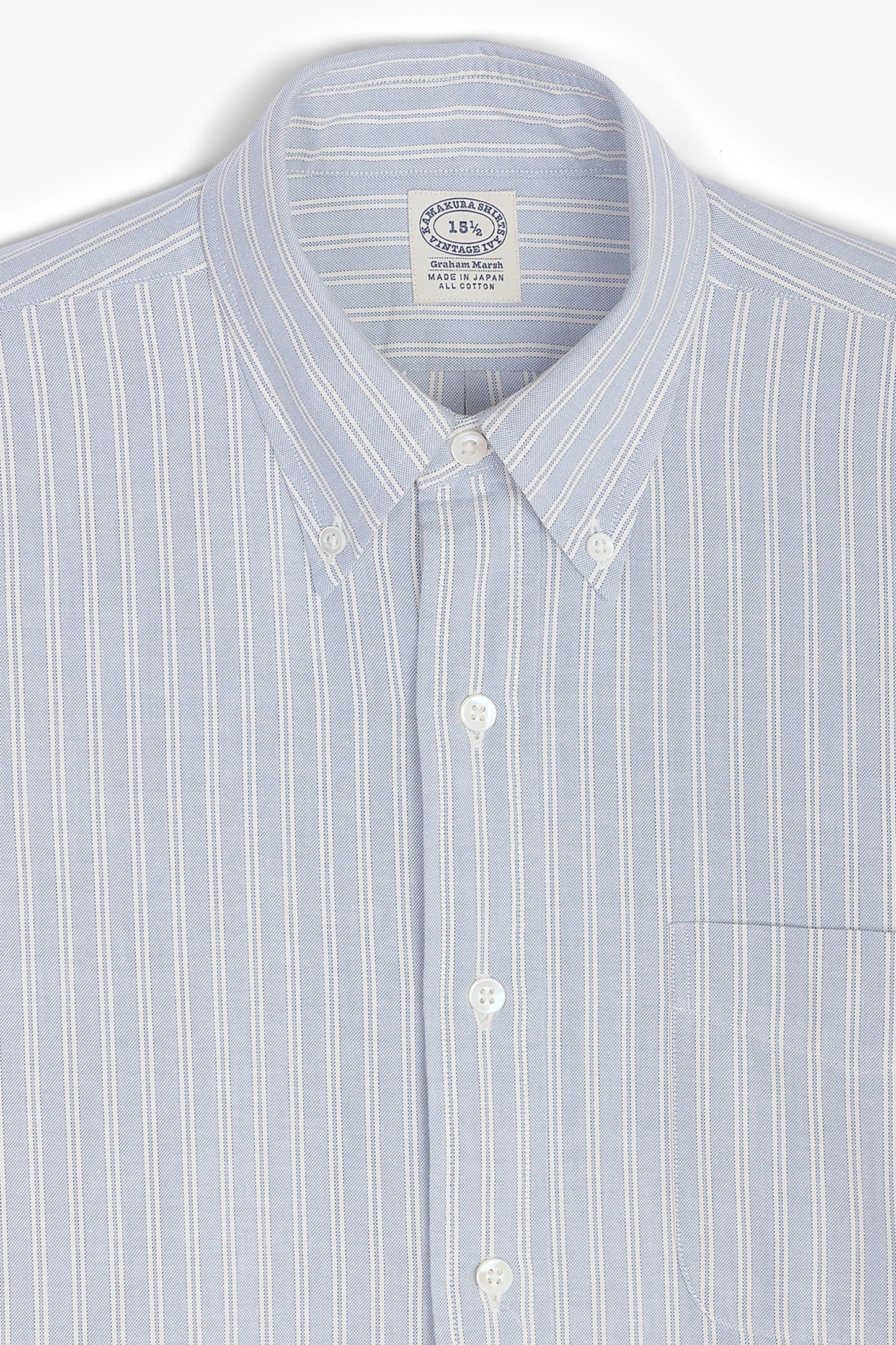 'Vintage Ivy' Shirt - Striped Oxford
