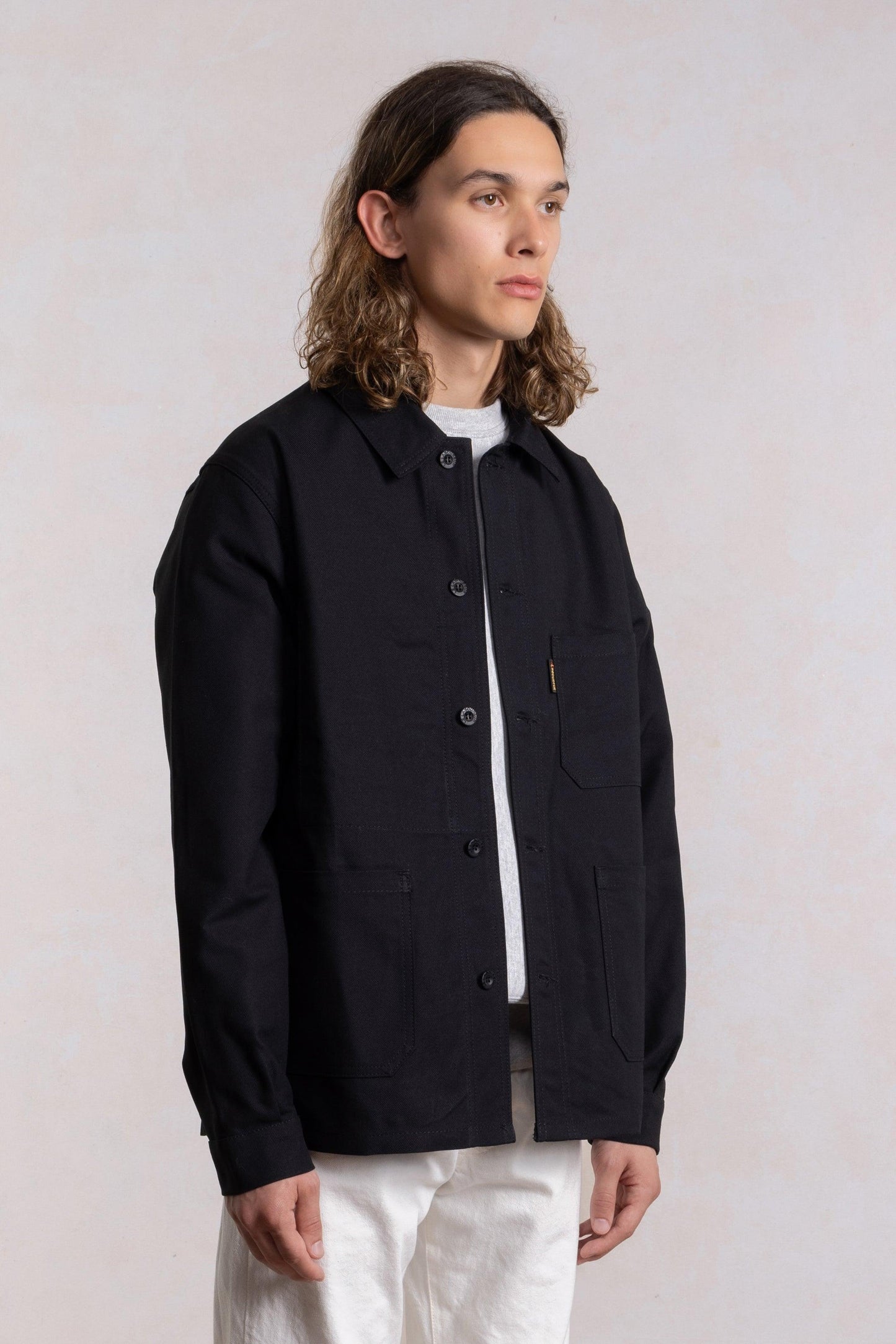 Veste de travail en coton - Noir