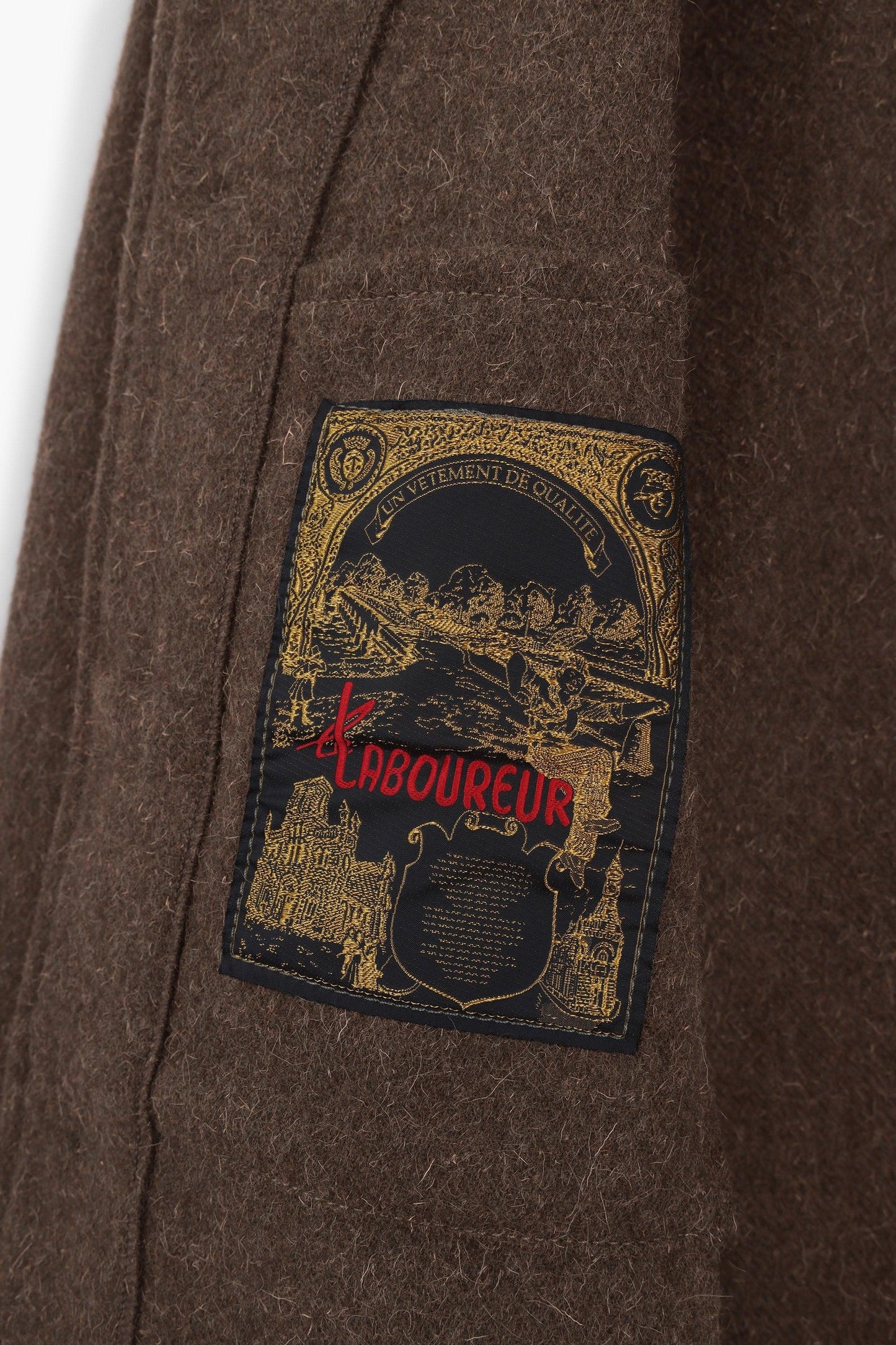 Veste de travail en laine - Marron