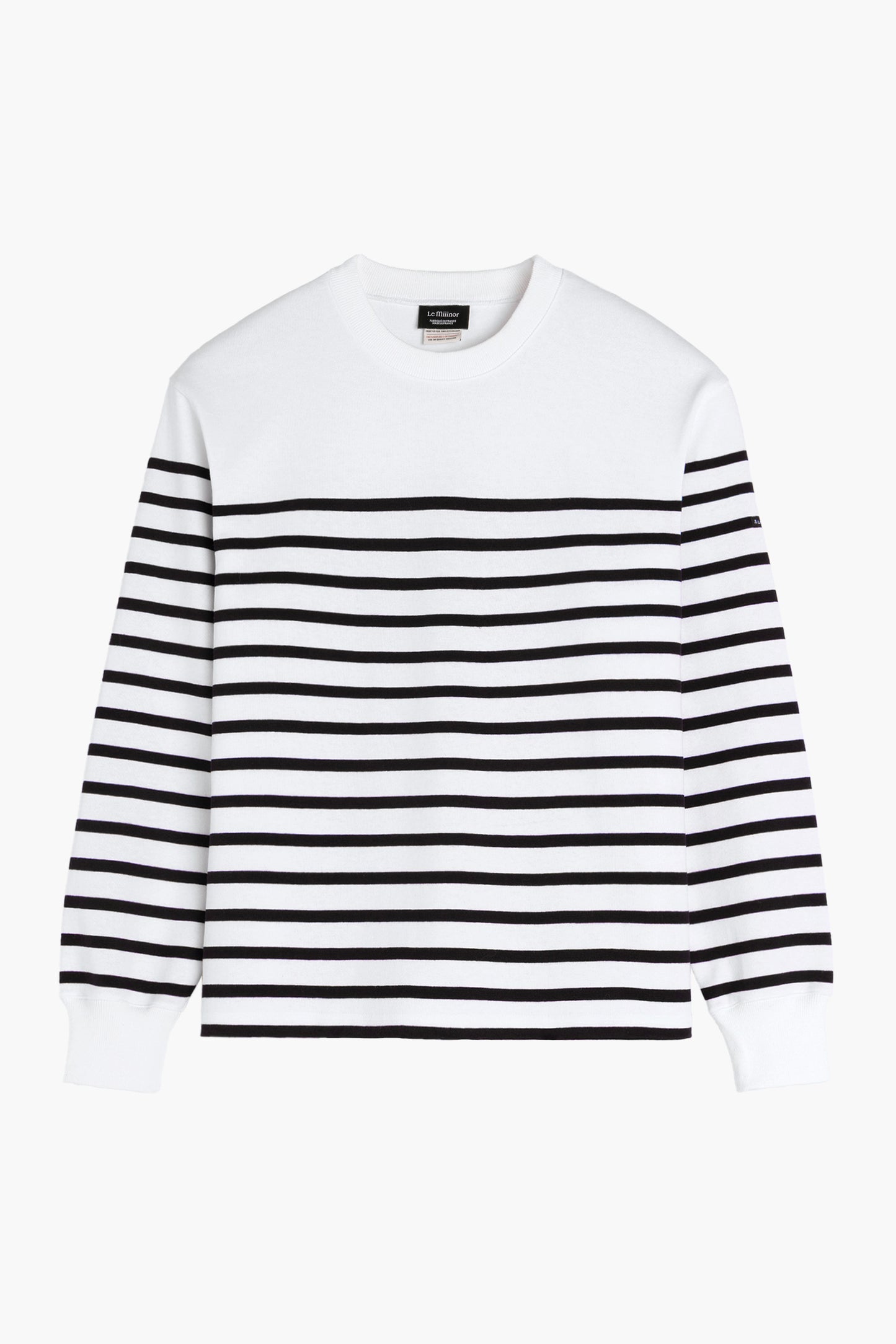 Heavyweight "marinière" Sweatshirt - White