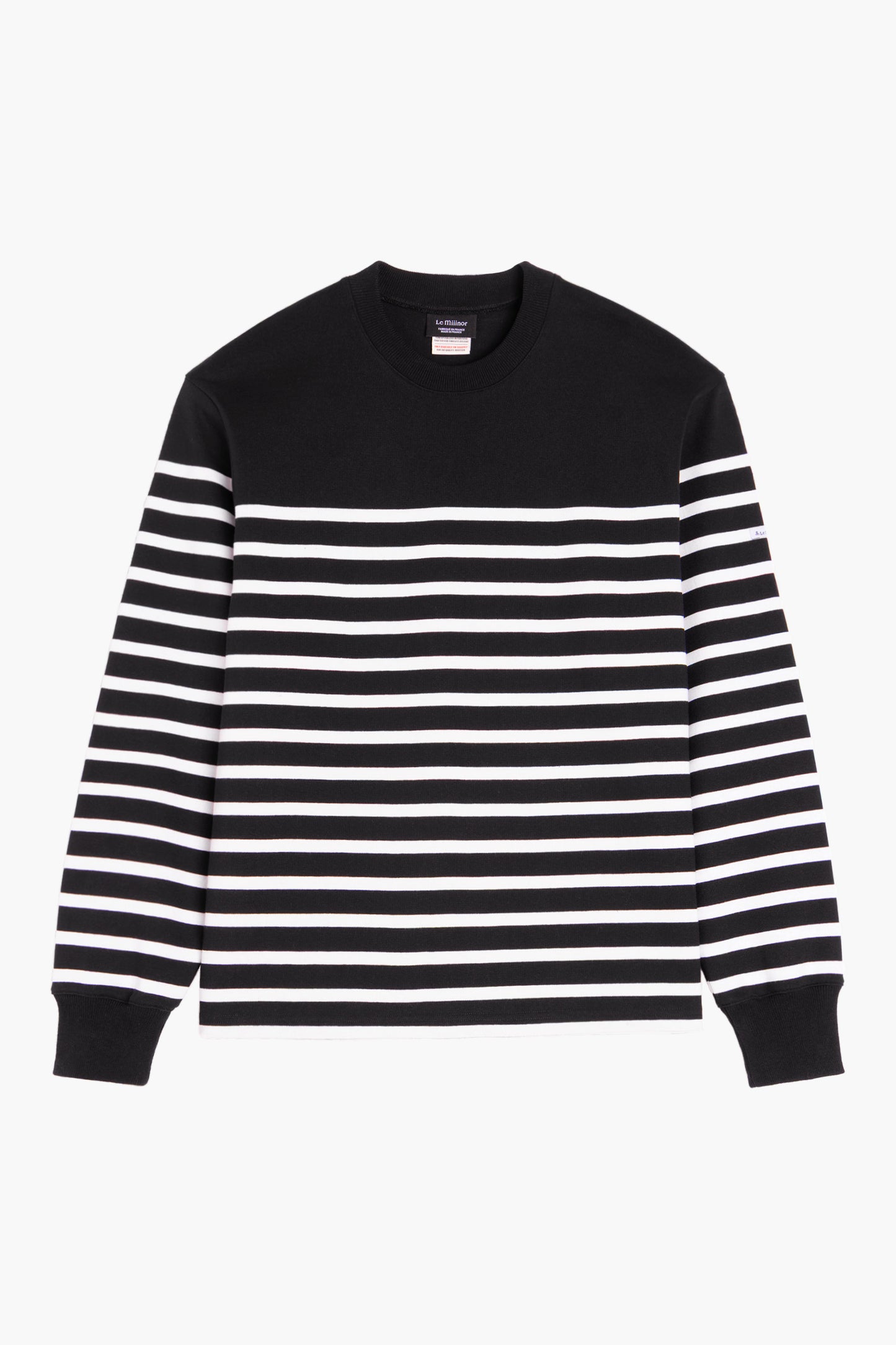 Heavyweight "marinière" Sweatshirt - Black