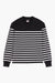 Sweatshirt Marinière Heavyweight - Noir