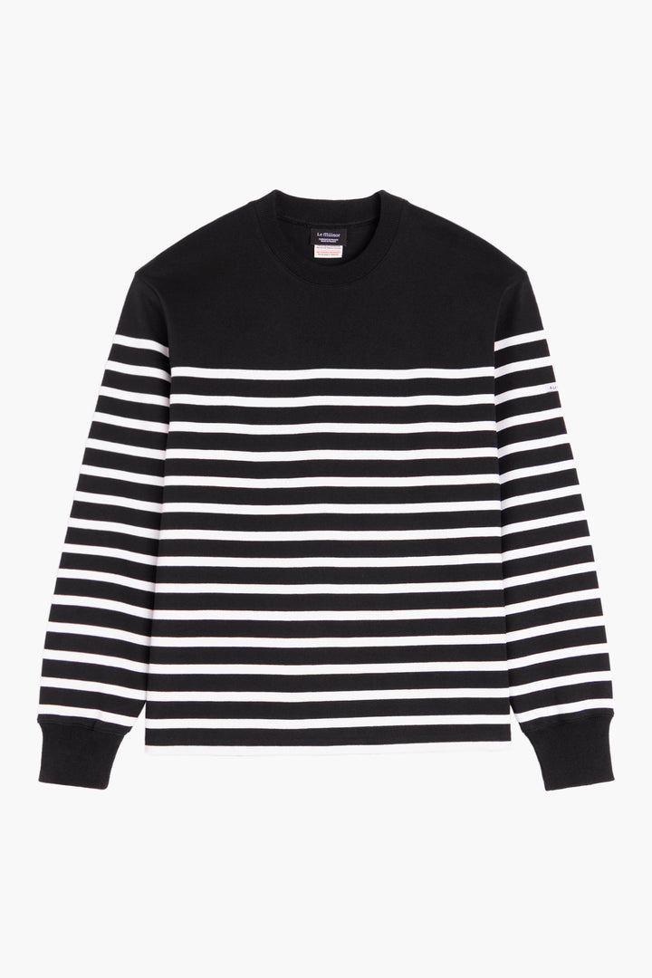 Heavyweight "marinière" Sweatshirt - Black