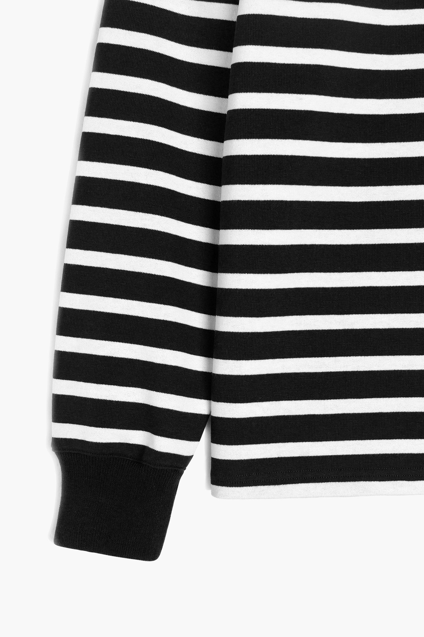 Heavyweight "marinière" Sweatshirt - Black
