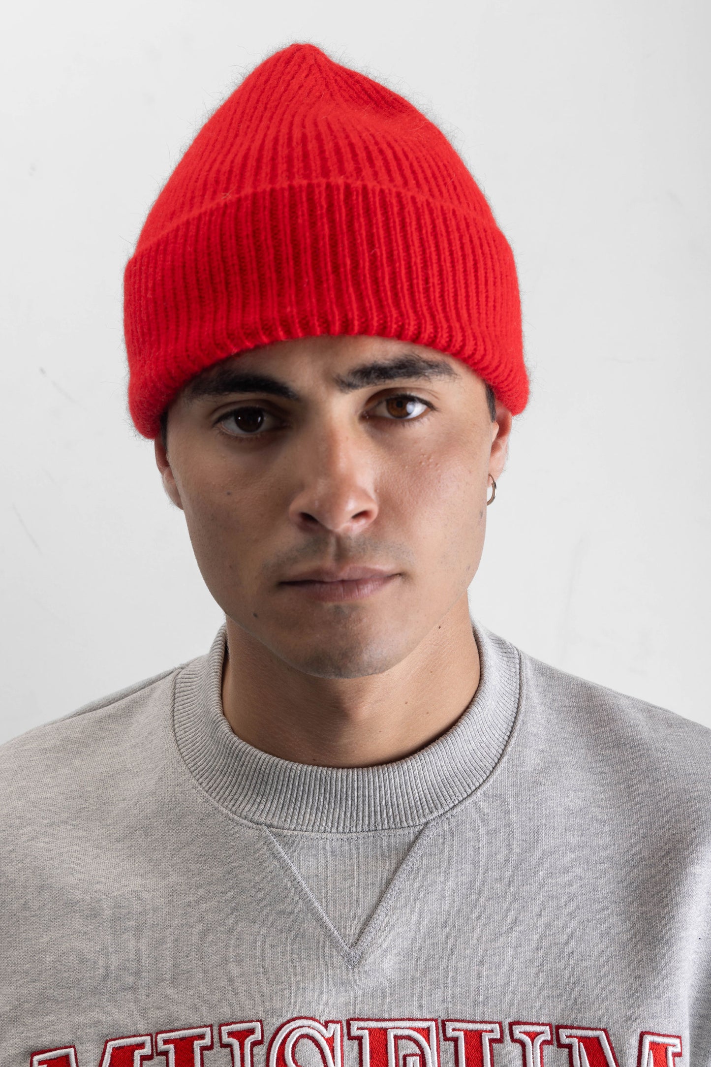 Red wool hat