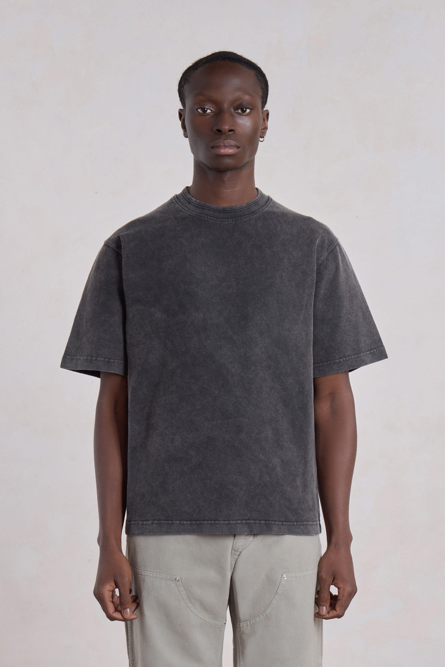 Athletic T-shirt Faded Black