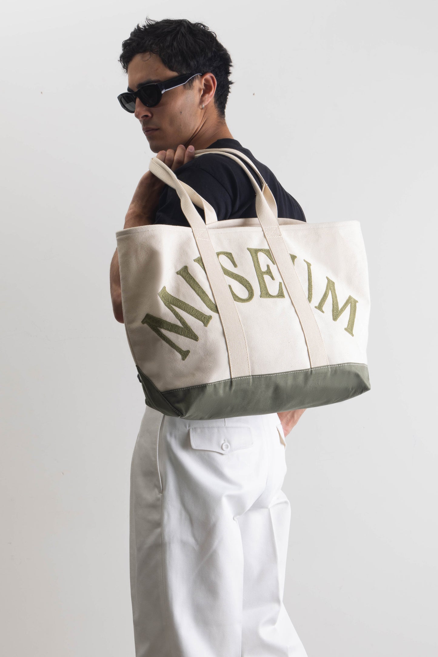 Boat bag en canvas écru