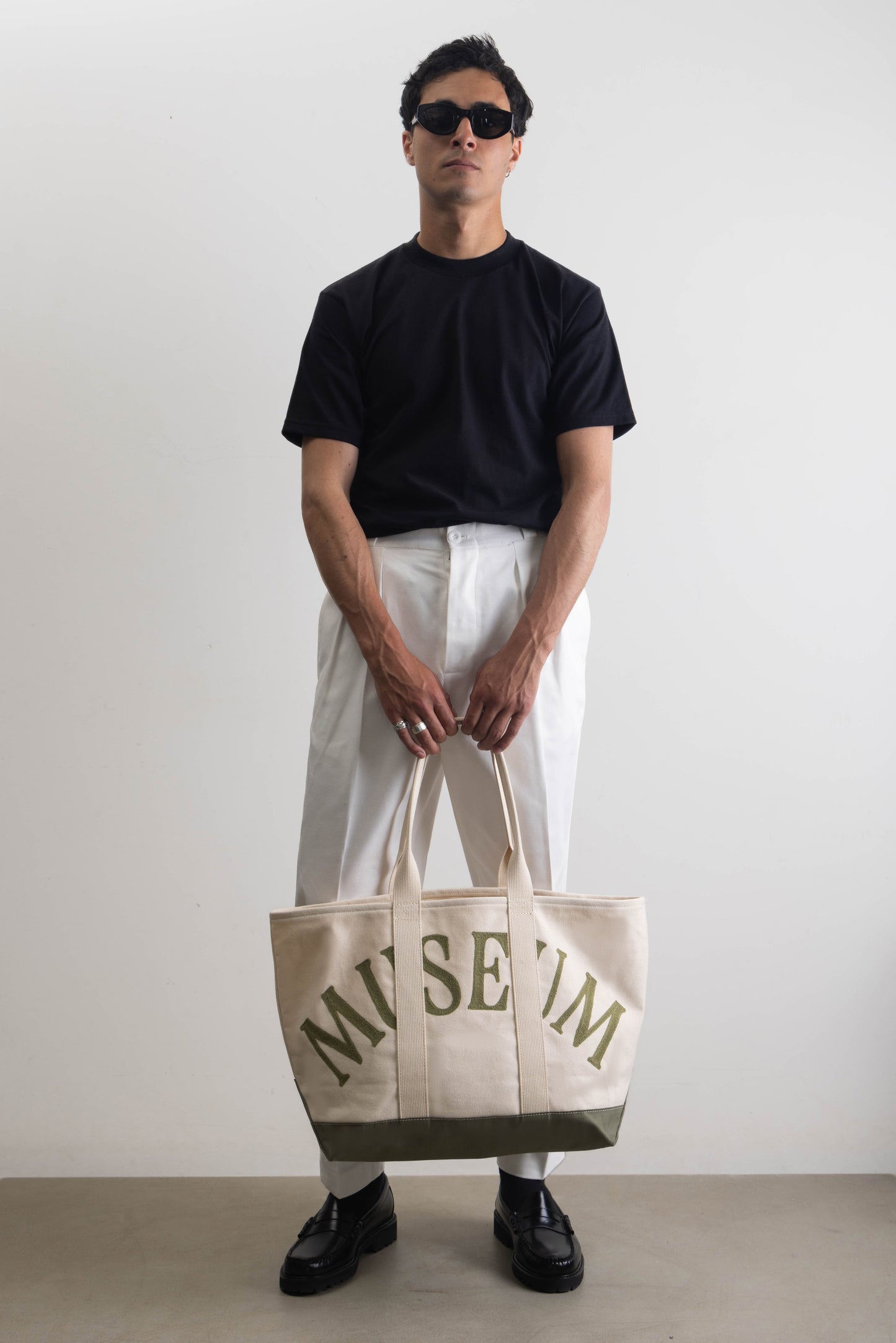 Boat bag en canvas écru