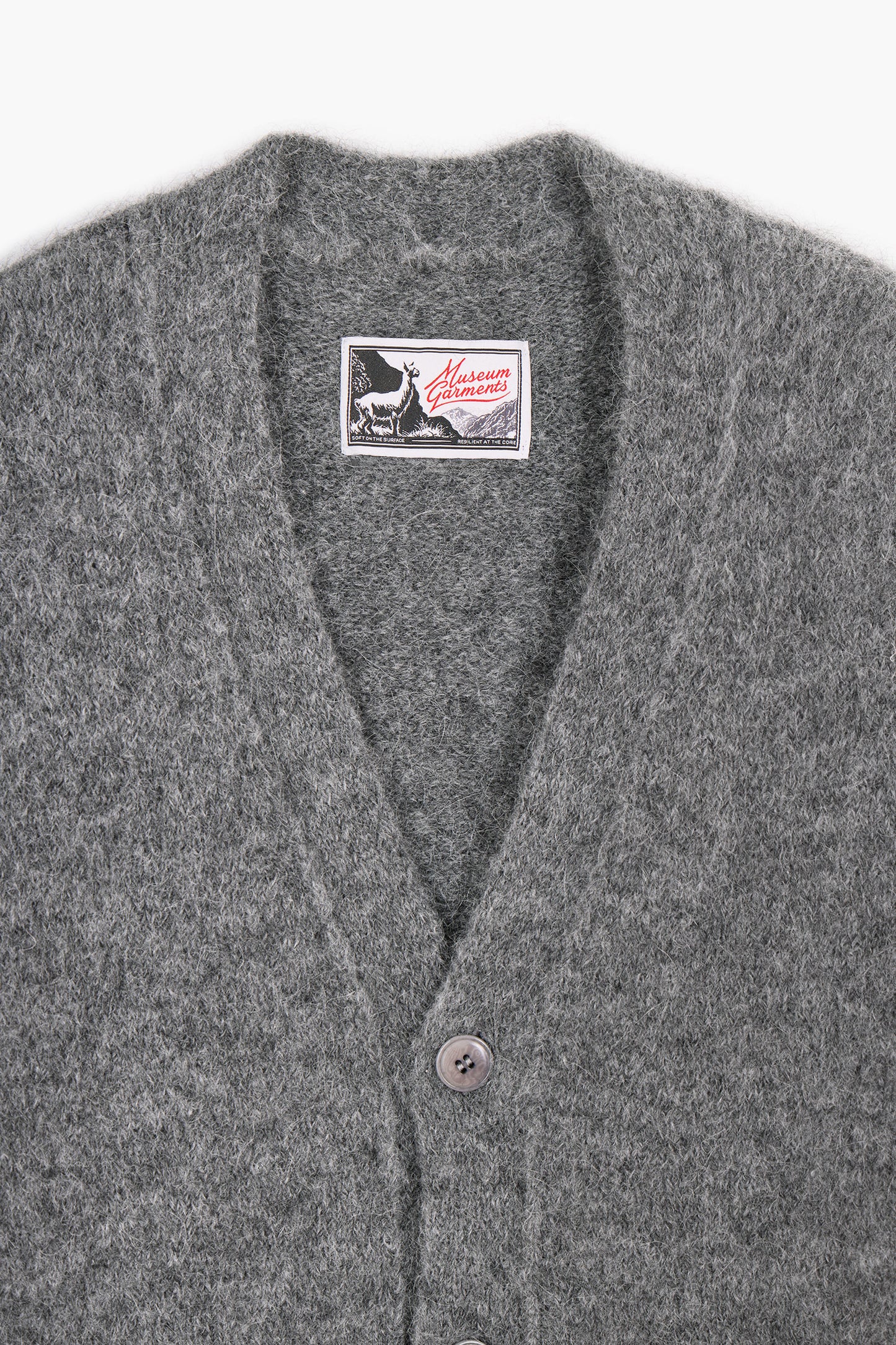 Alpaca cardigan - Charcoal gray