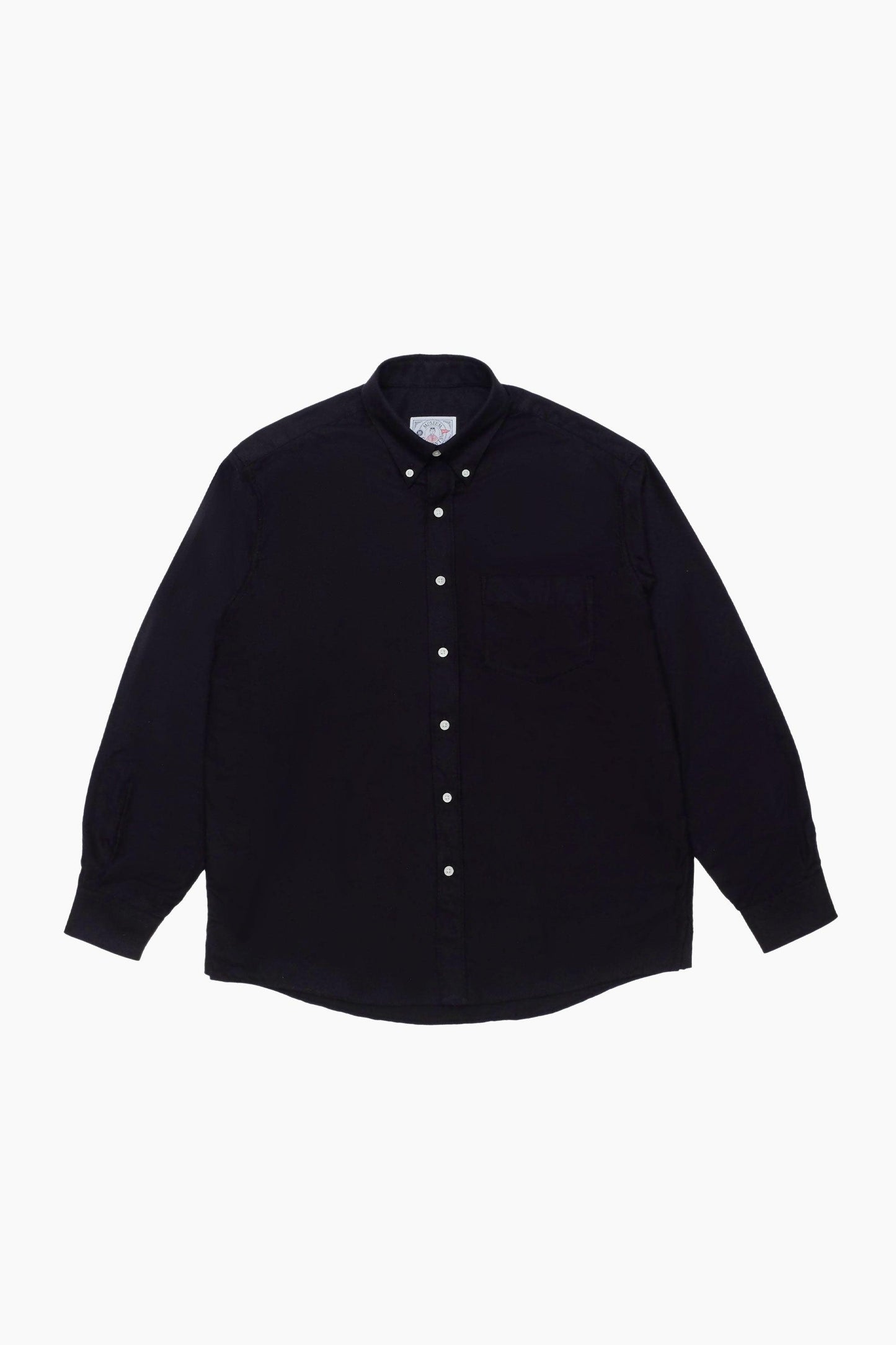 Chemise Button-Down - Oxford brossé Noir