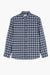 Dad's Shirt -  Geruite geborstelde katoenen twill
